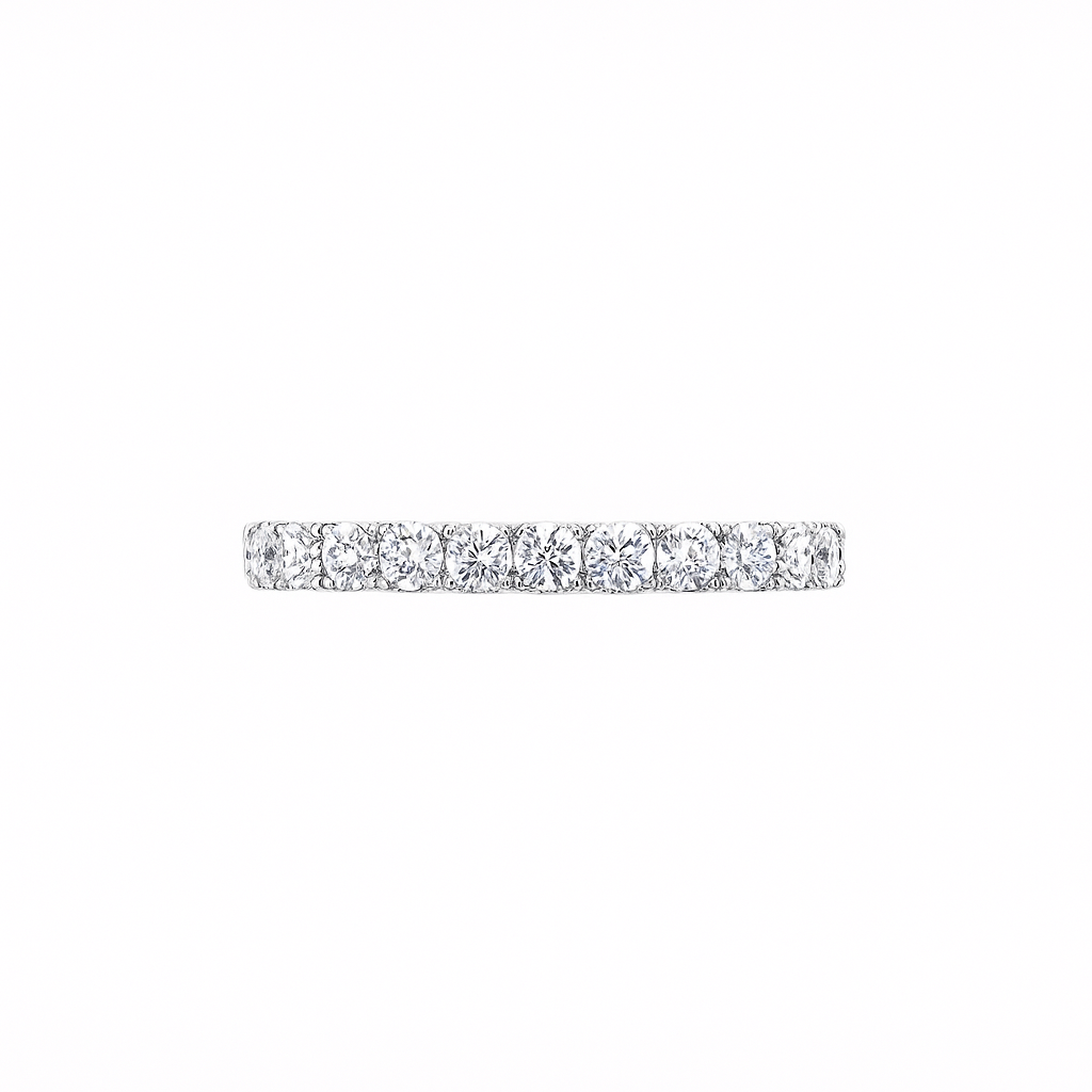 Round Eternity Ring in white Gold