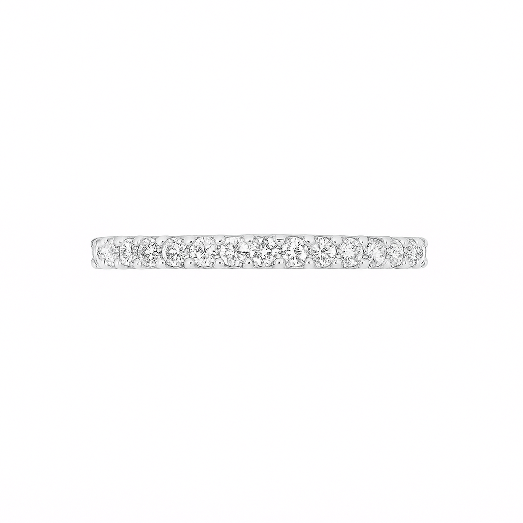 Round Eternity Ring in white Gold