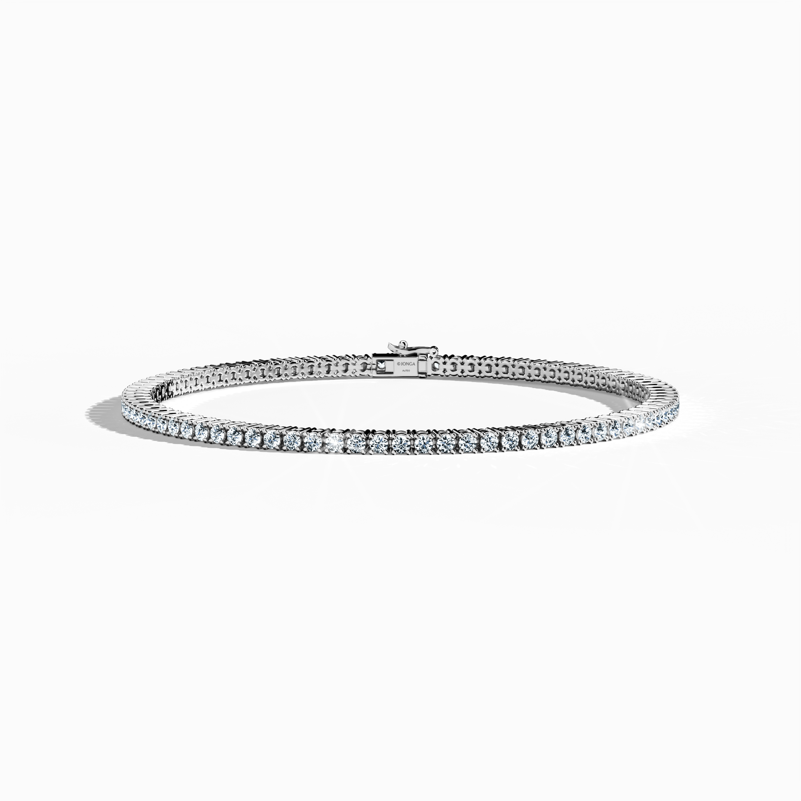 Tennis Bracelet 3 ct diamonds in White Gold