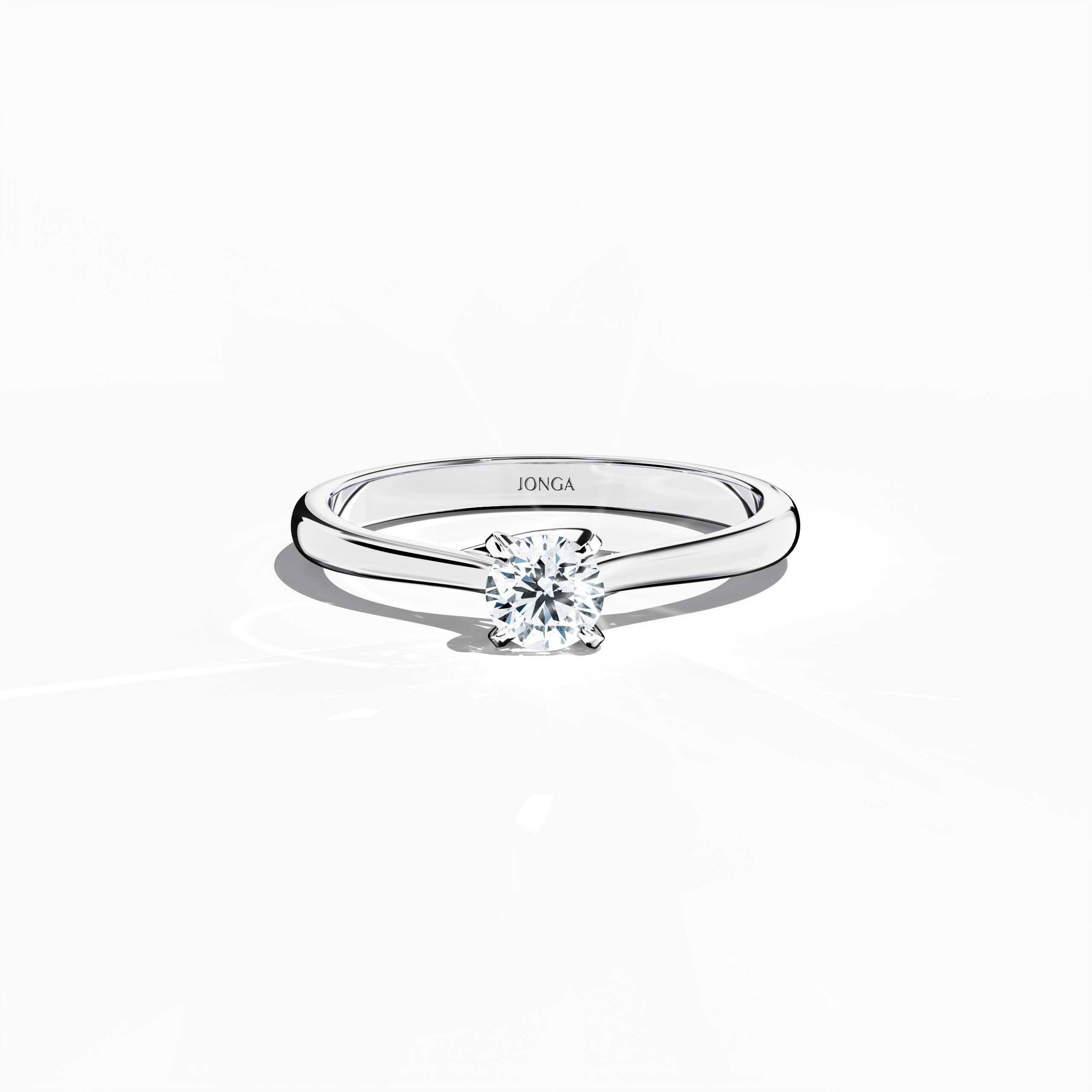 Solitaire ring-0.30ct White Gold