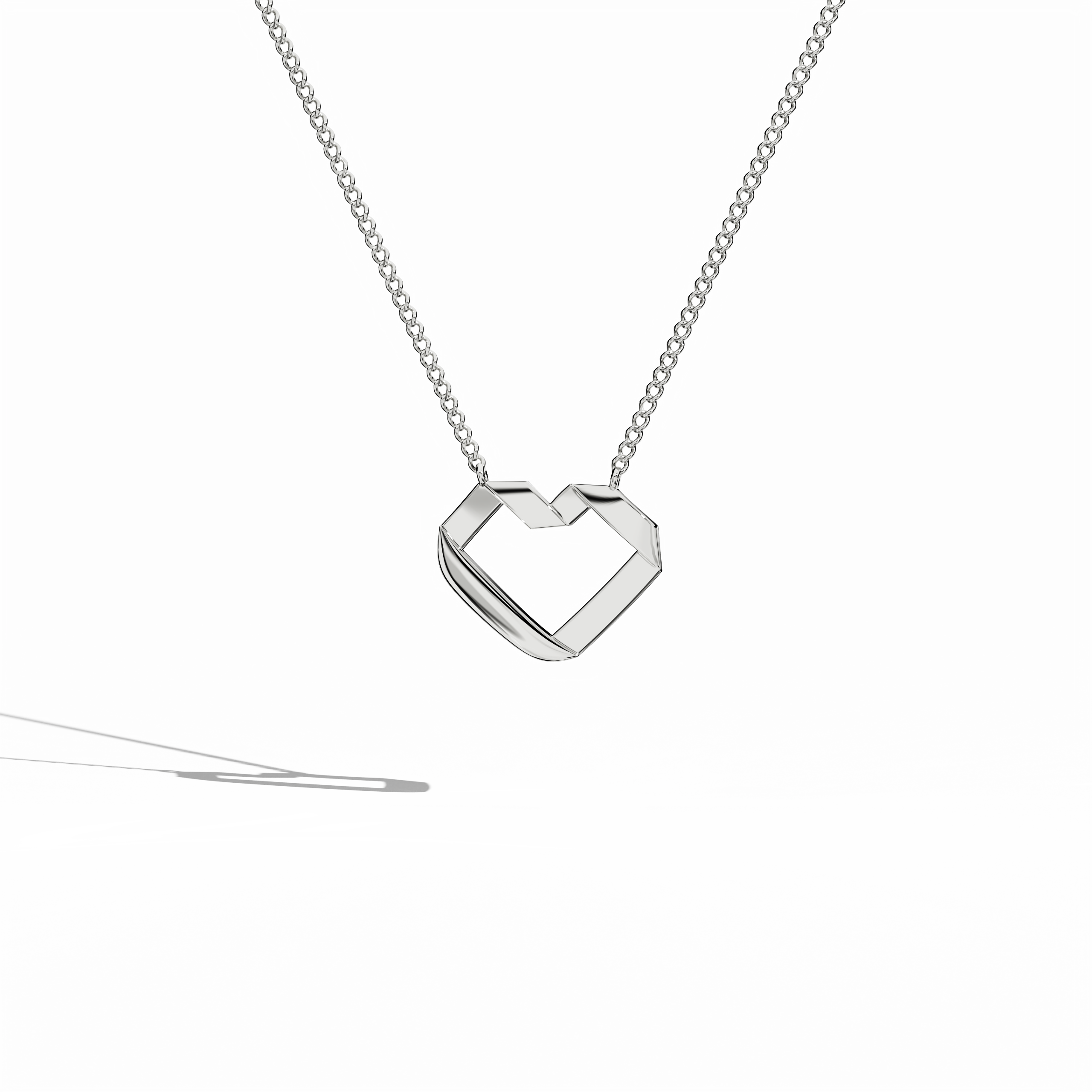 Gold heart-pendent White Gold