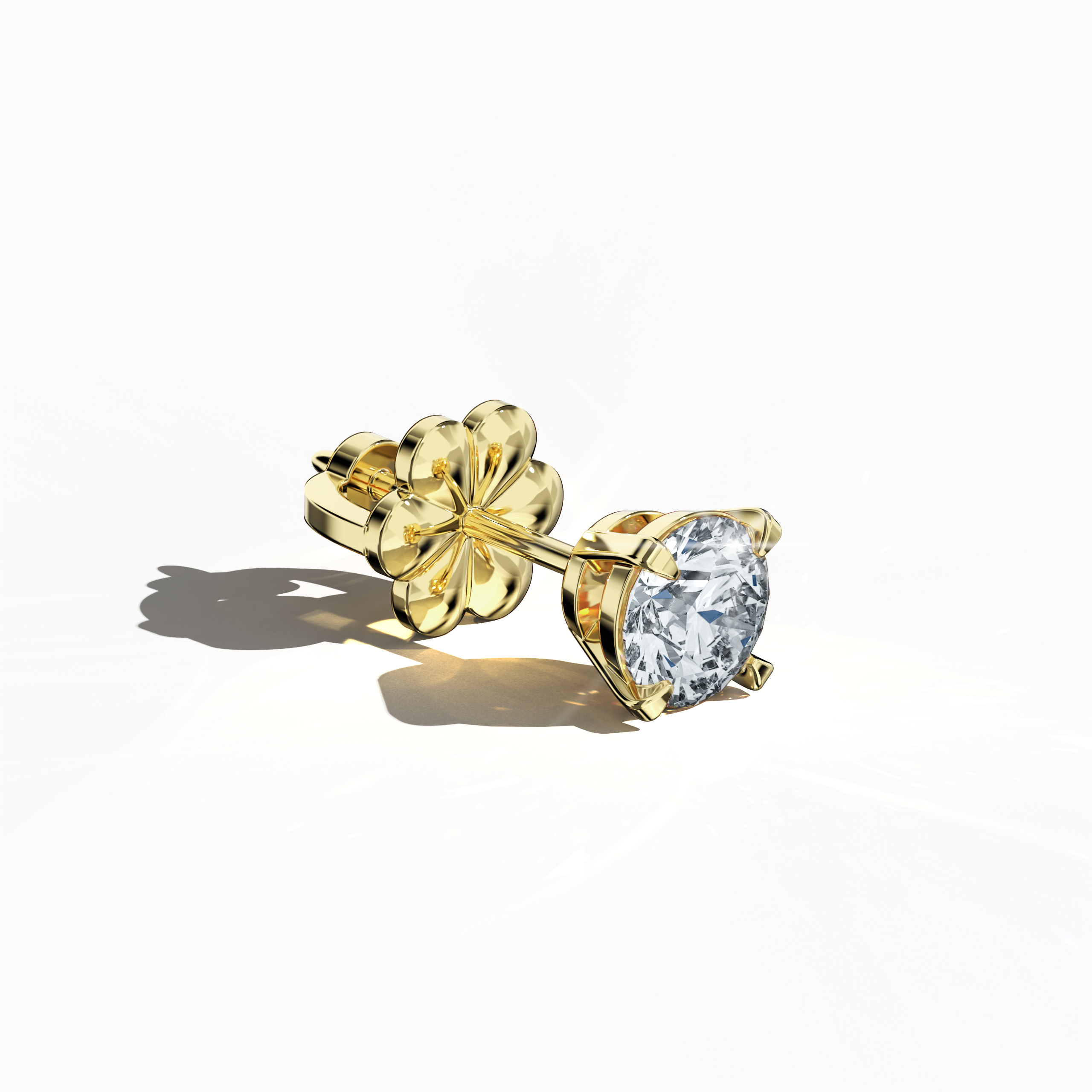 Classic 1.00 ct Earring in Yellow Gold