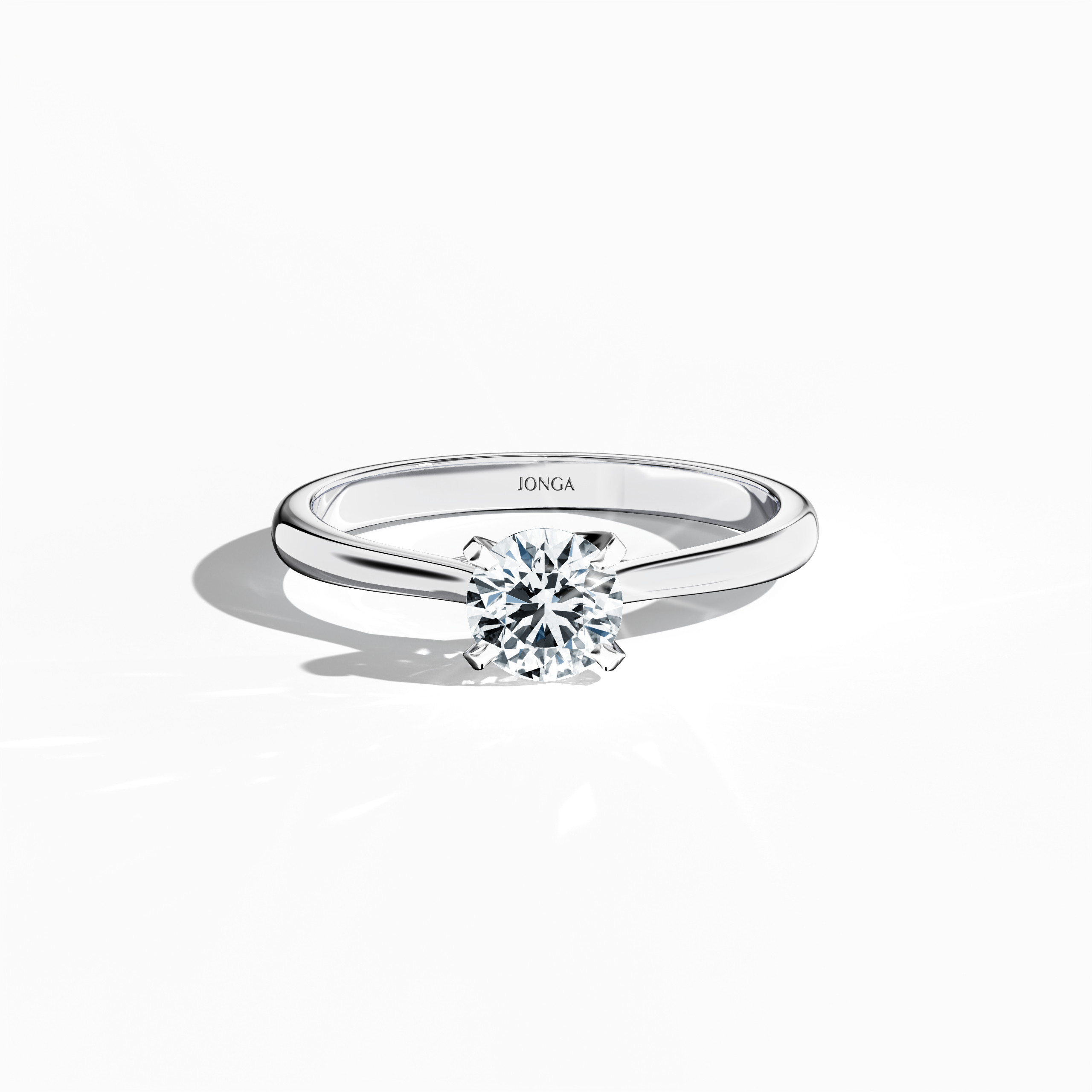 Solitaire ring-0.70ct White Gold