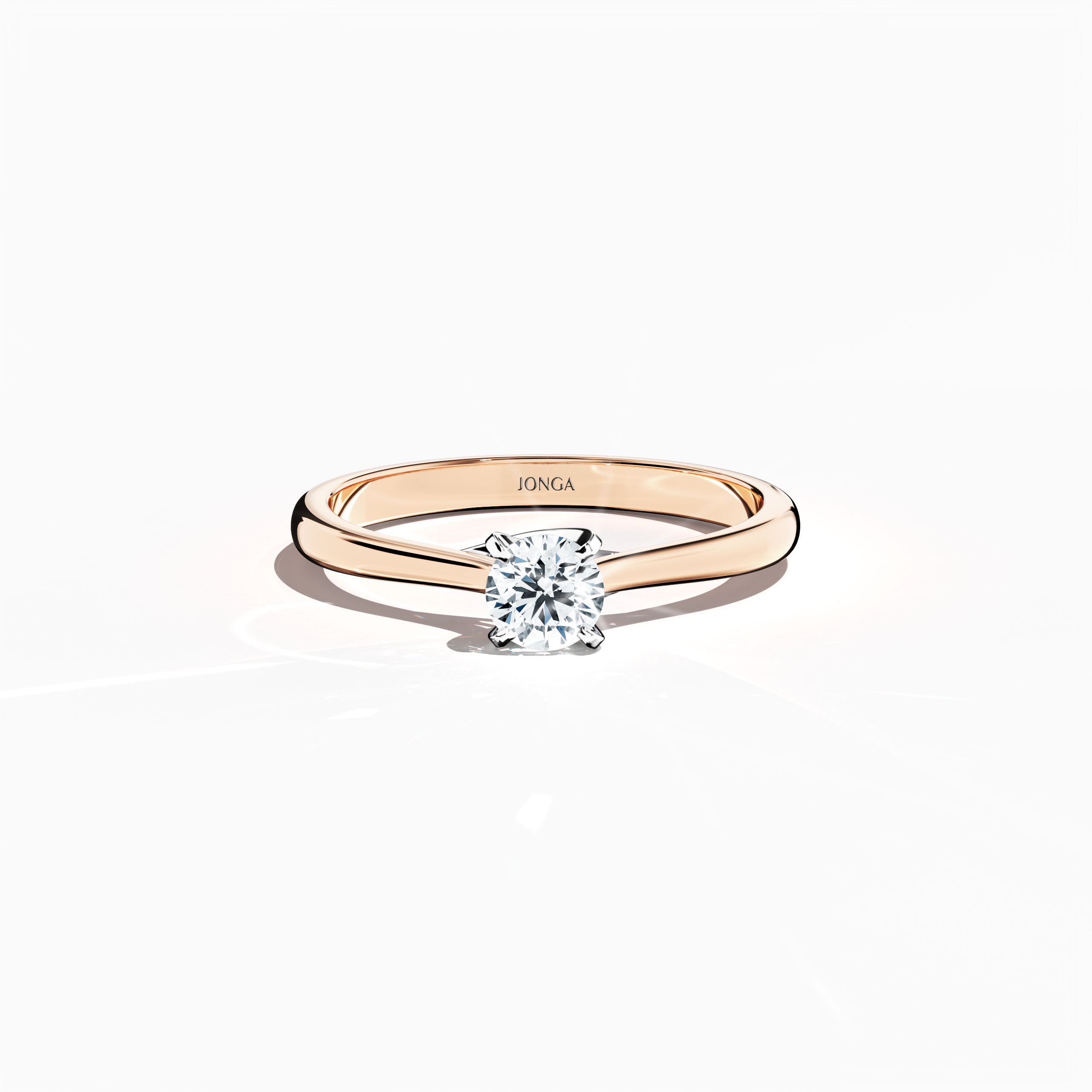 Solitaire ring-0.30ct Rose Gold