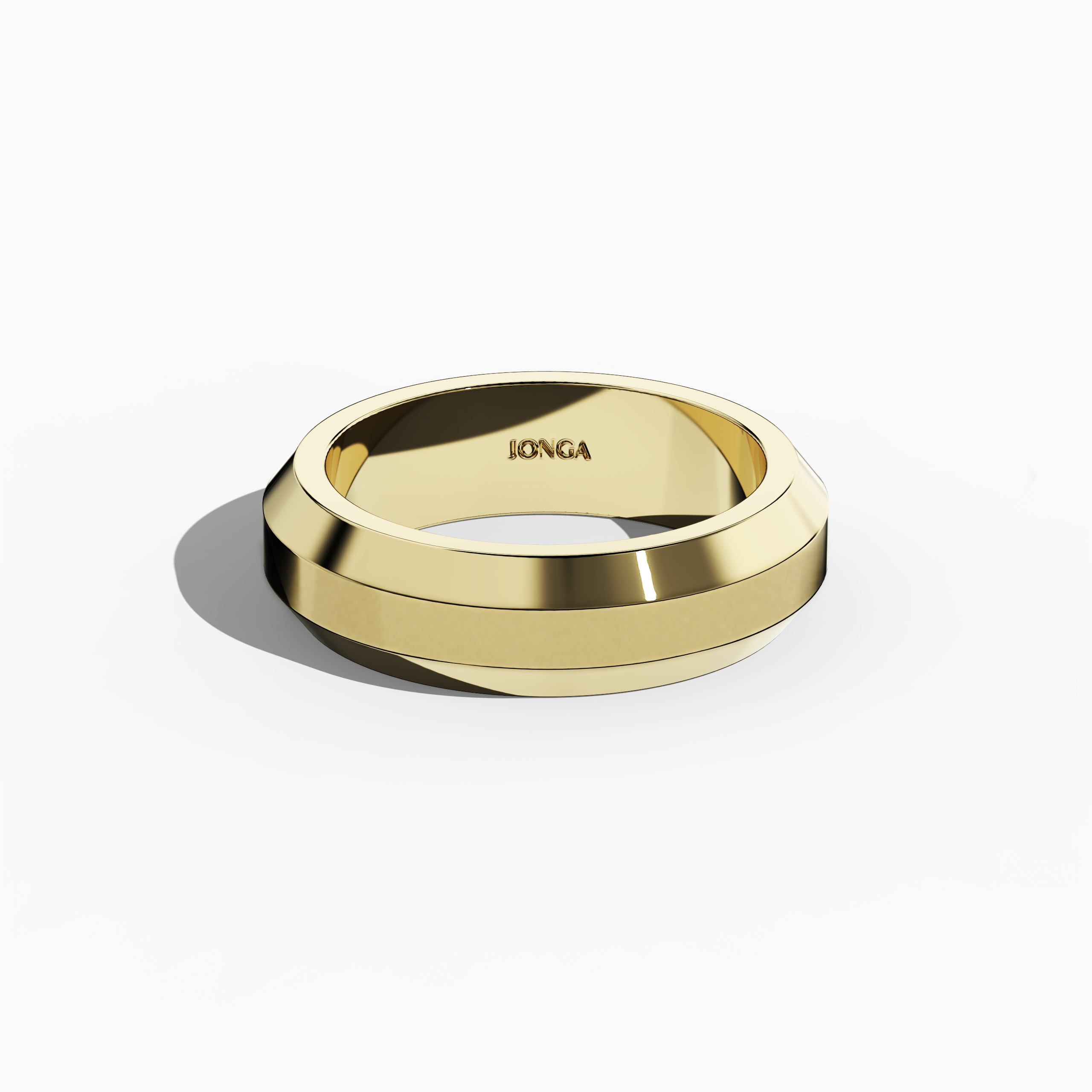 Mens Gold Band in Yellow Gold