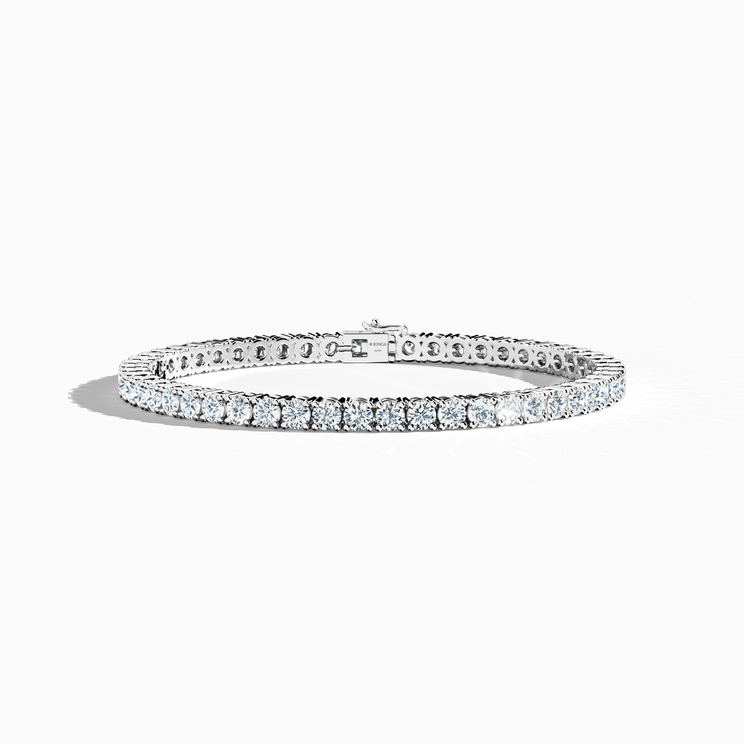 Tennis Bracelet 8 ct diamonds in White Gold