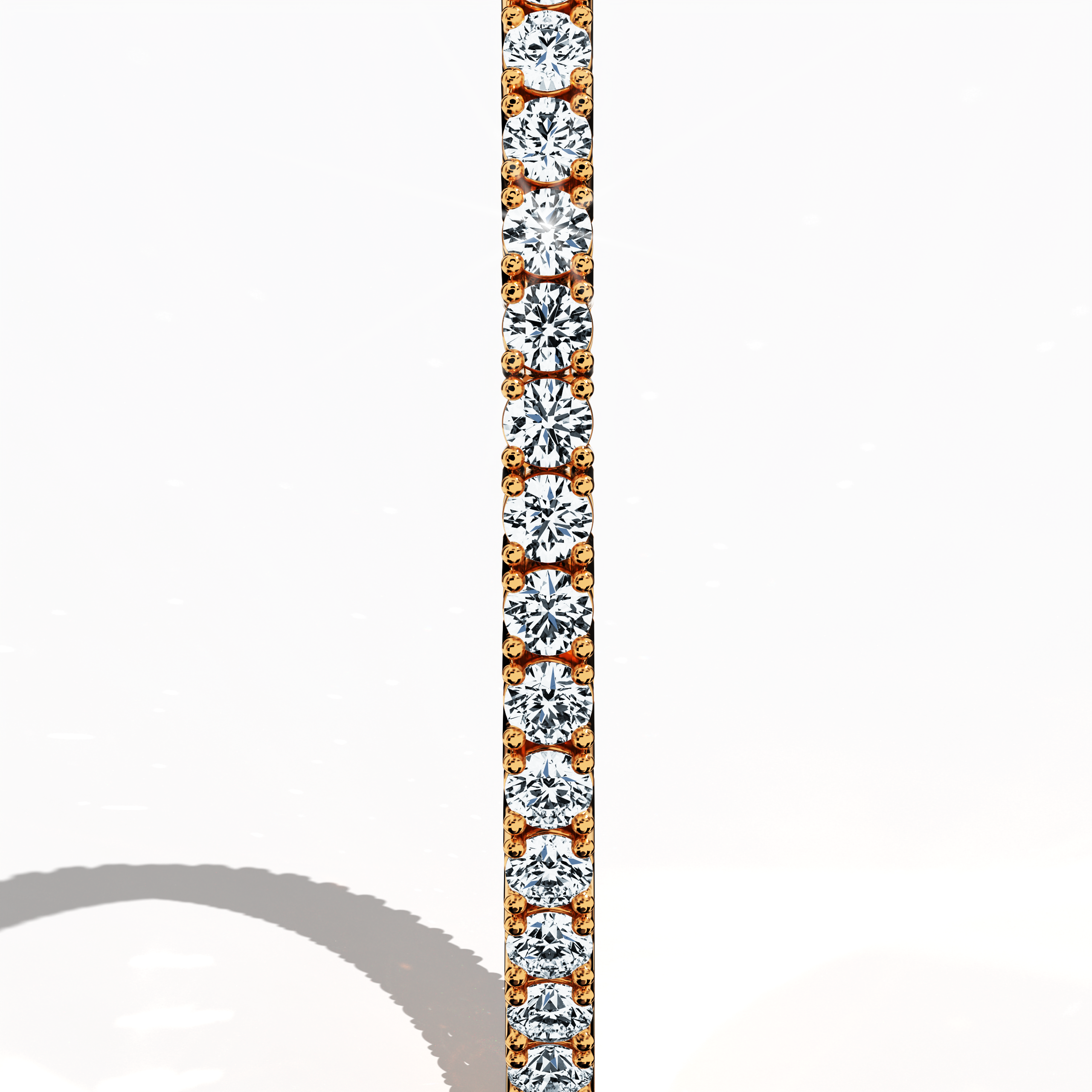 Tennis Bracelet 6 ct diamonds in Rose Gold