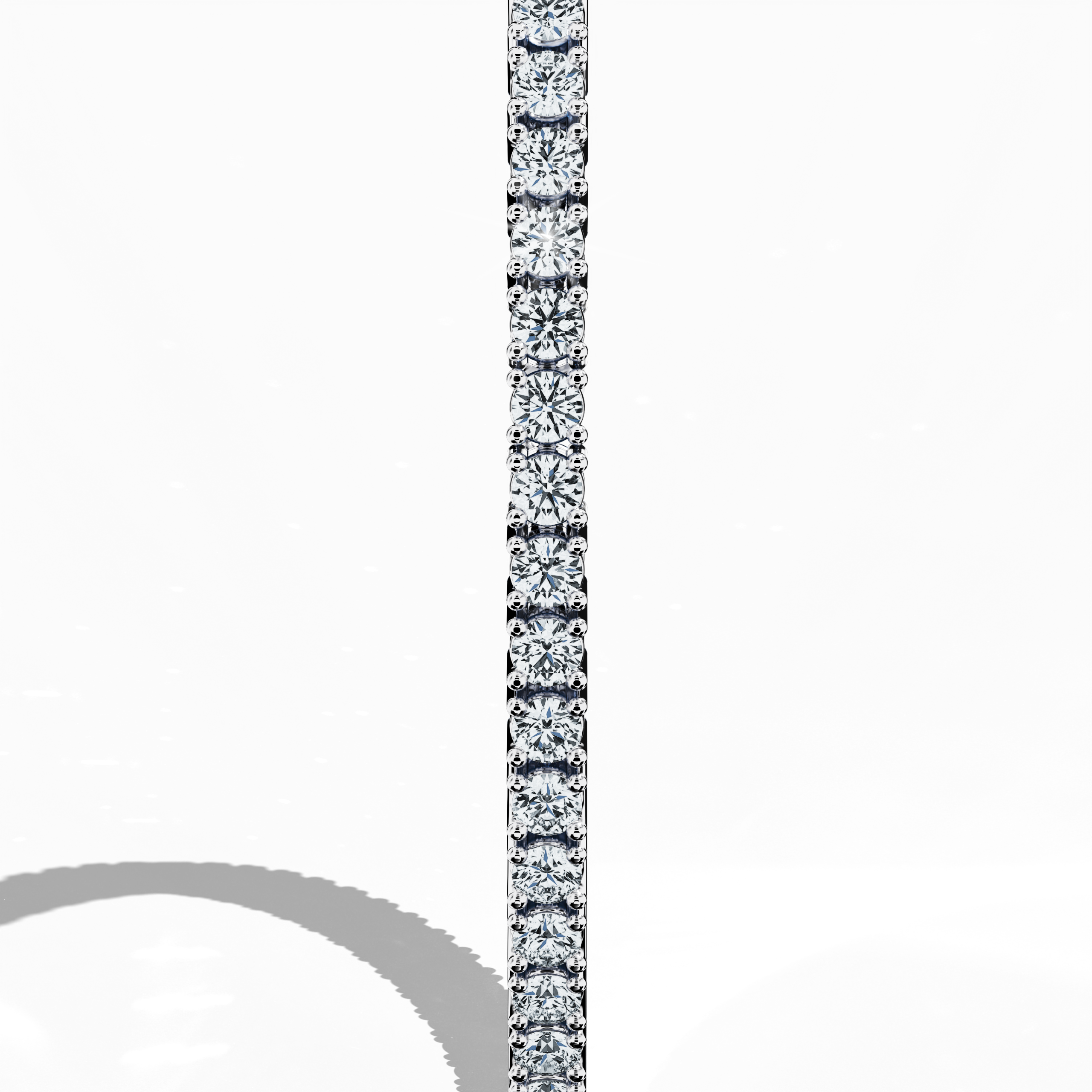 Tennis Bracelet 4 ct diamonds in White Gold