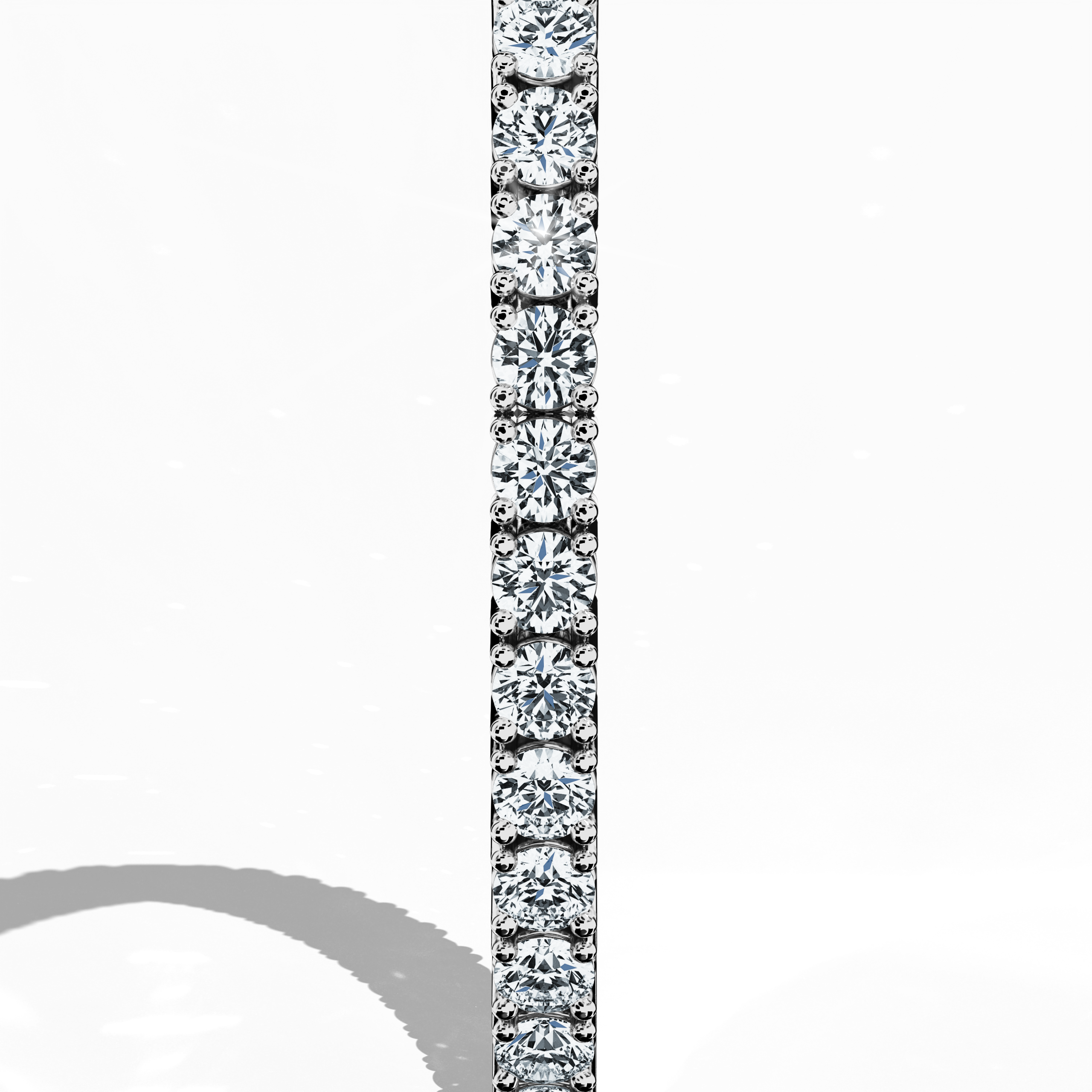 Tennis Bracelet 8 ct diamonds in White Gold