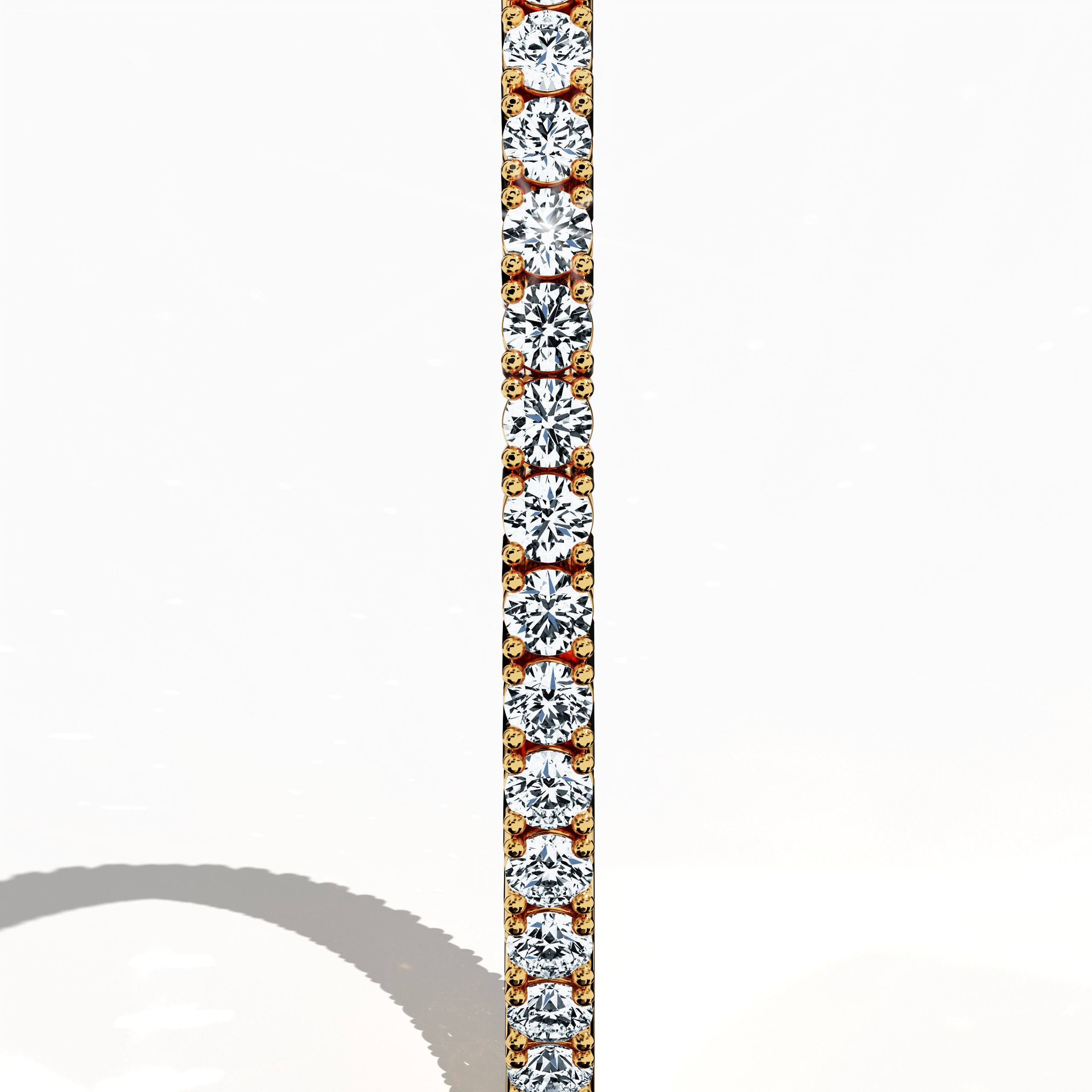 Tennis Bracelet 6 ct diamonds in Yellow Gold