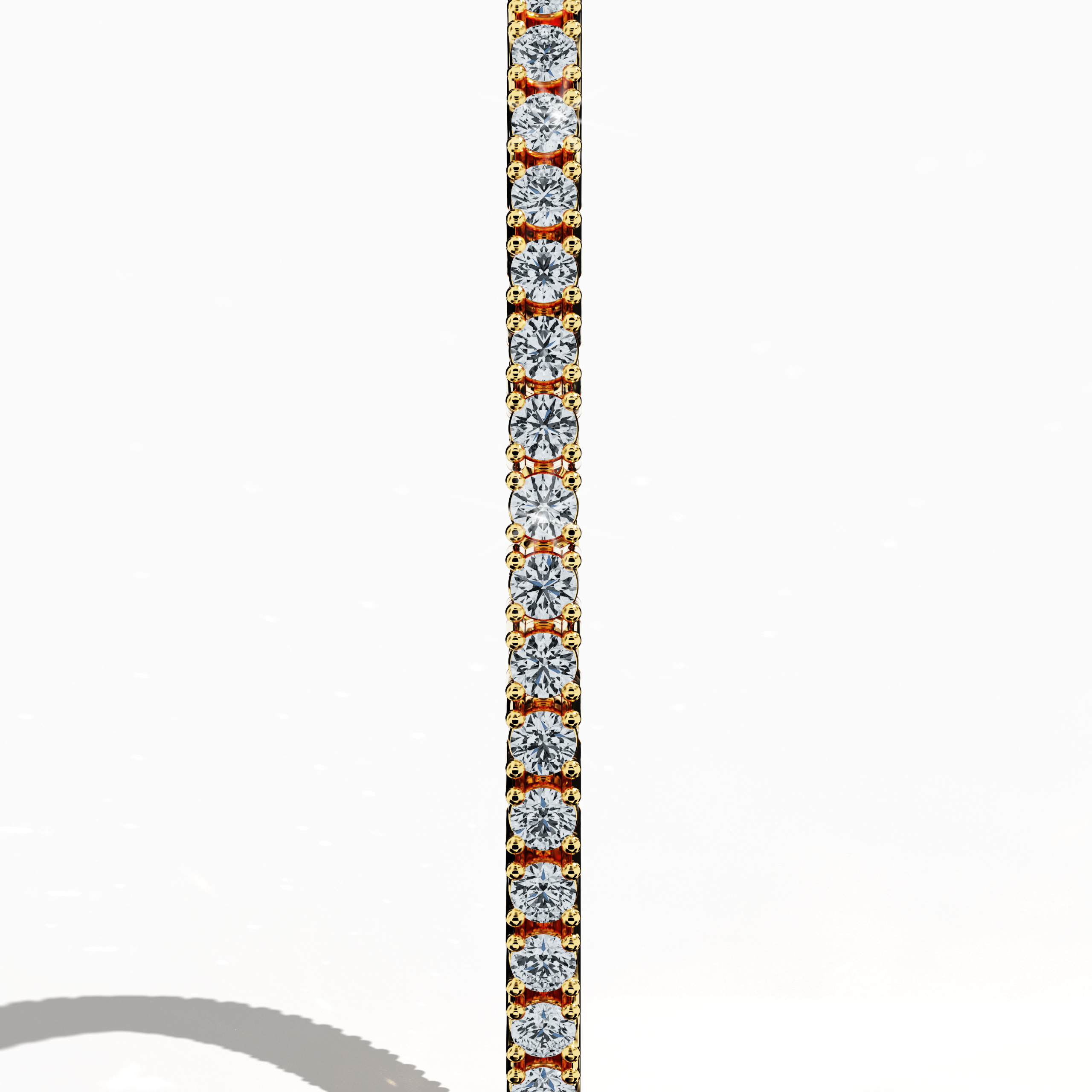 Tennis Bracelet 3 ct diamonds in Yellow Gold