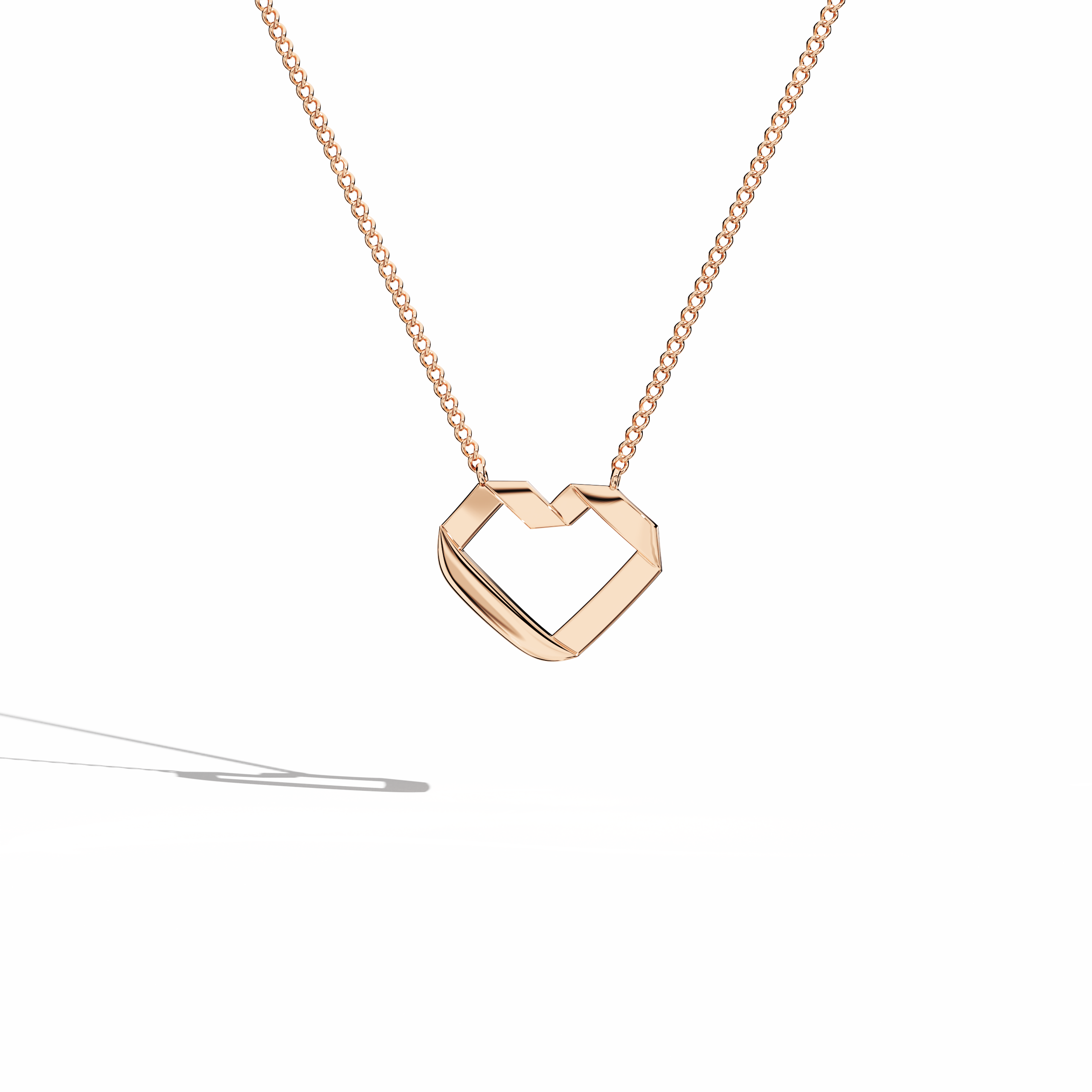 Gold heart-pendent Rose Gold