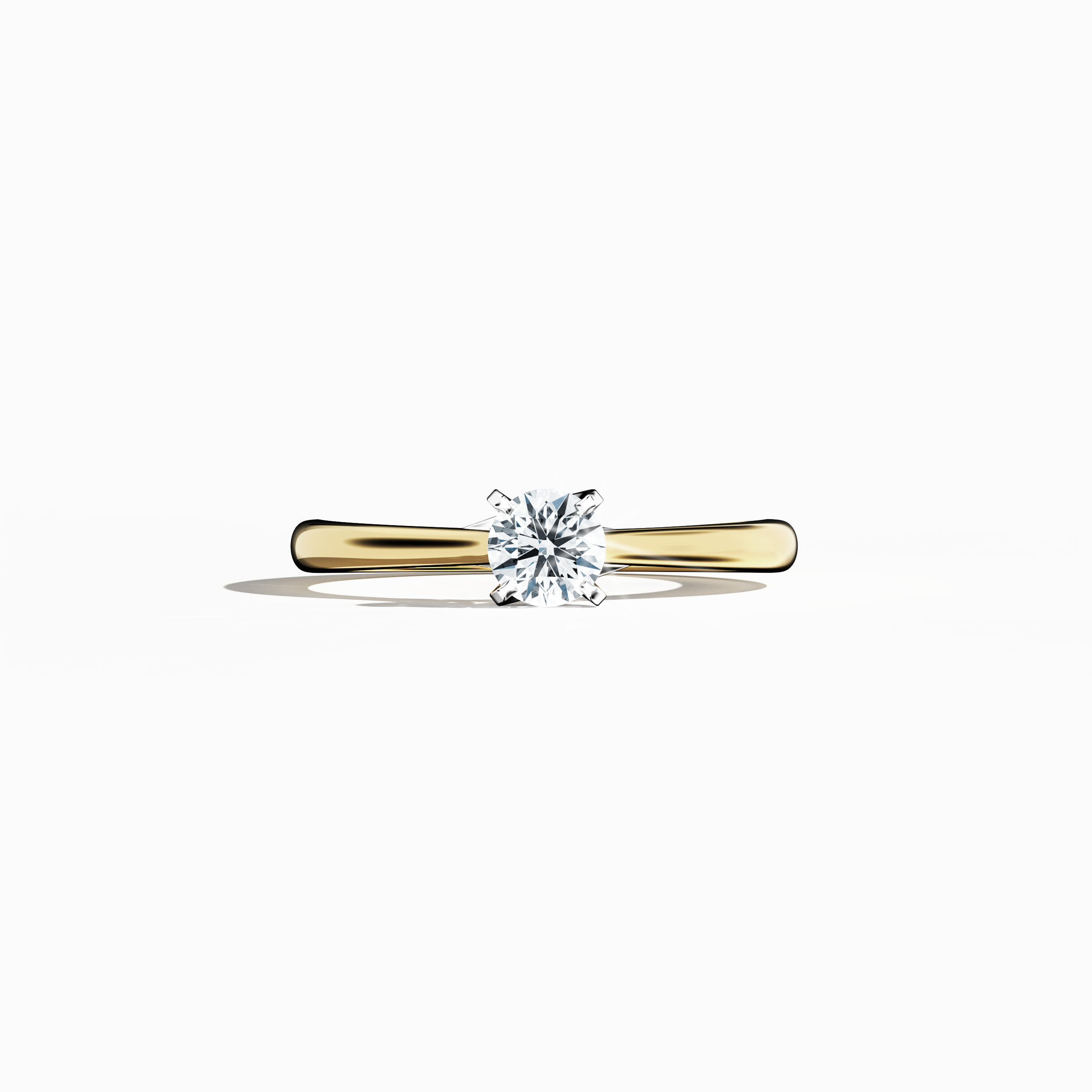 Solitaire ring-0.30ct Yellow Gold