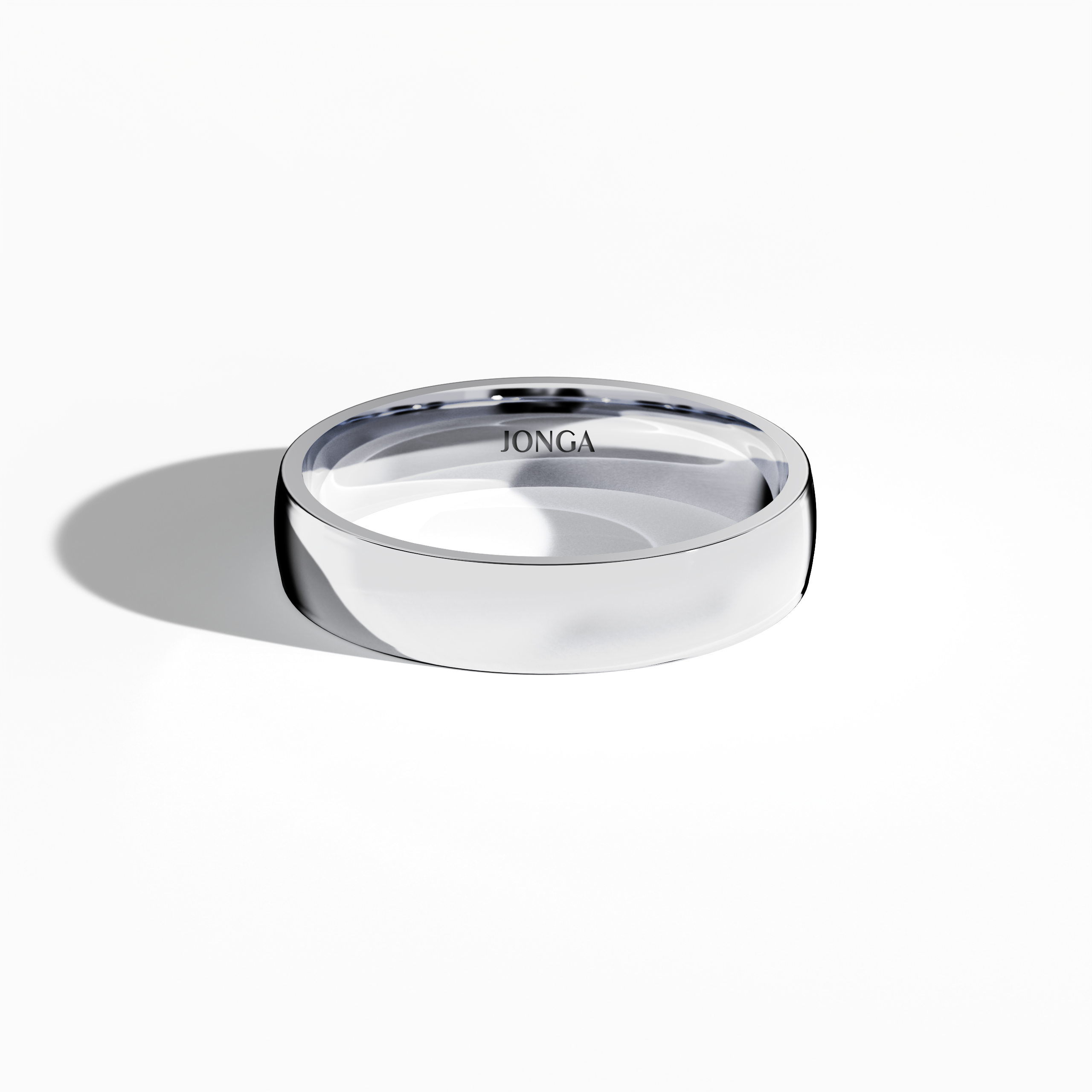 Wedding band white gold