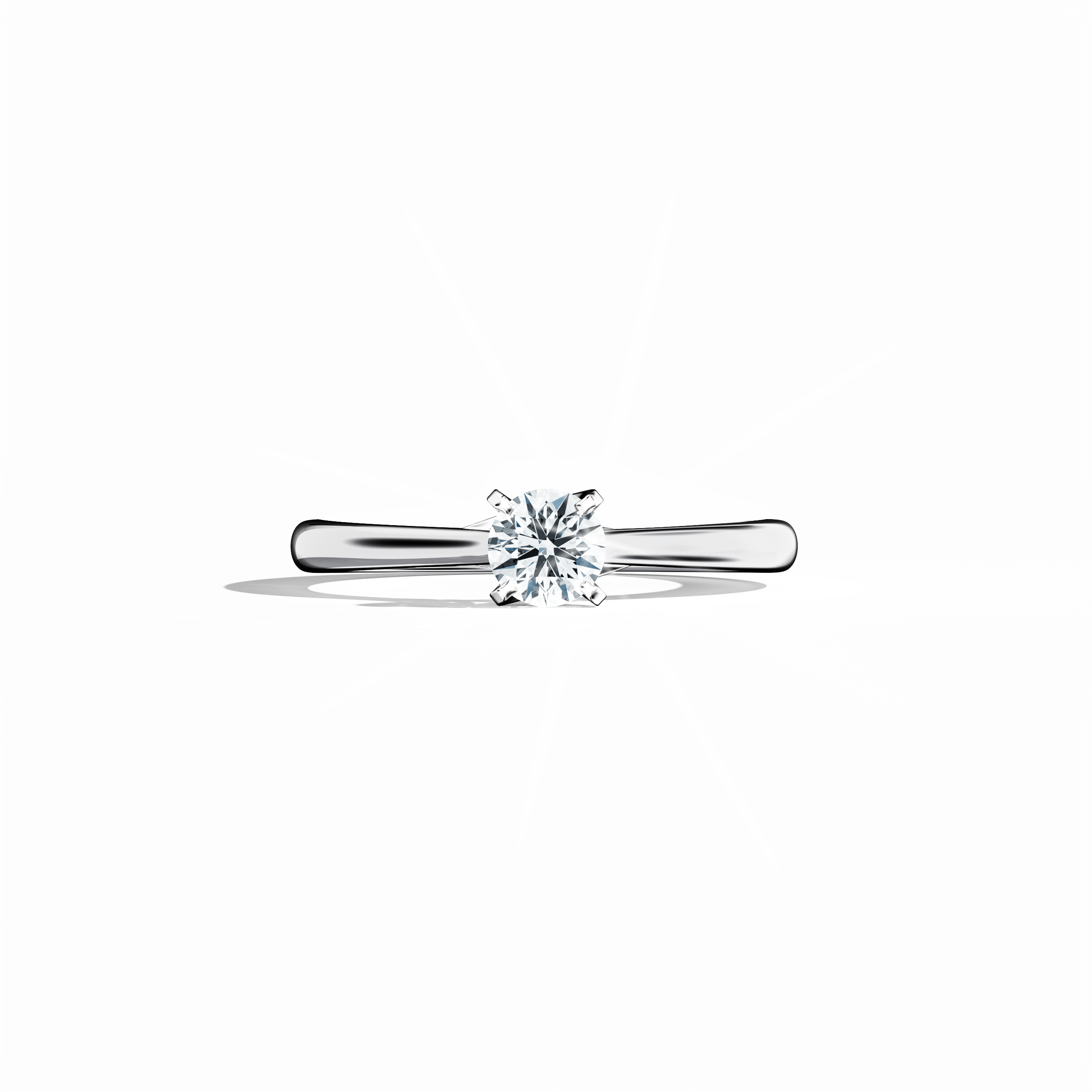 Solitaire ring-0.30ct White Gold