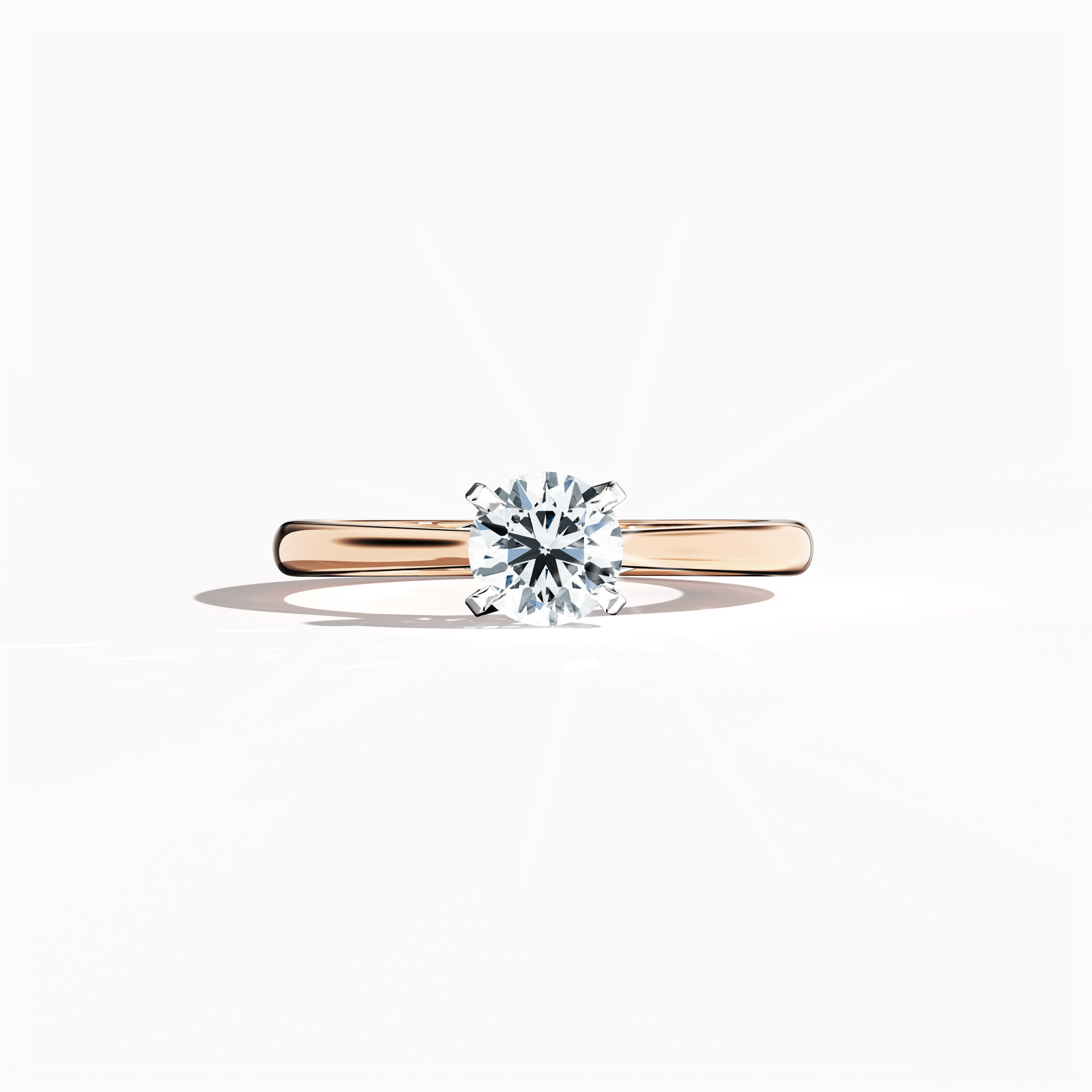 Solitaire ring-0.70ct Rose Gold