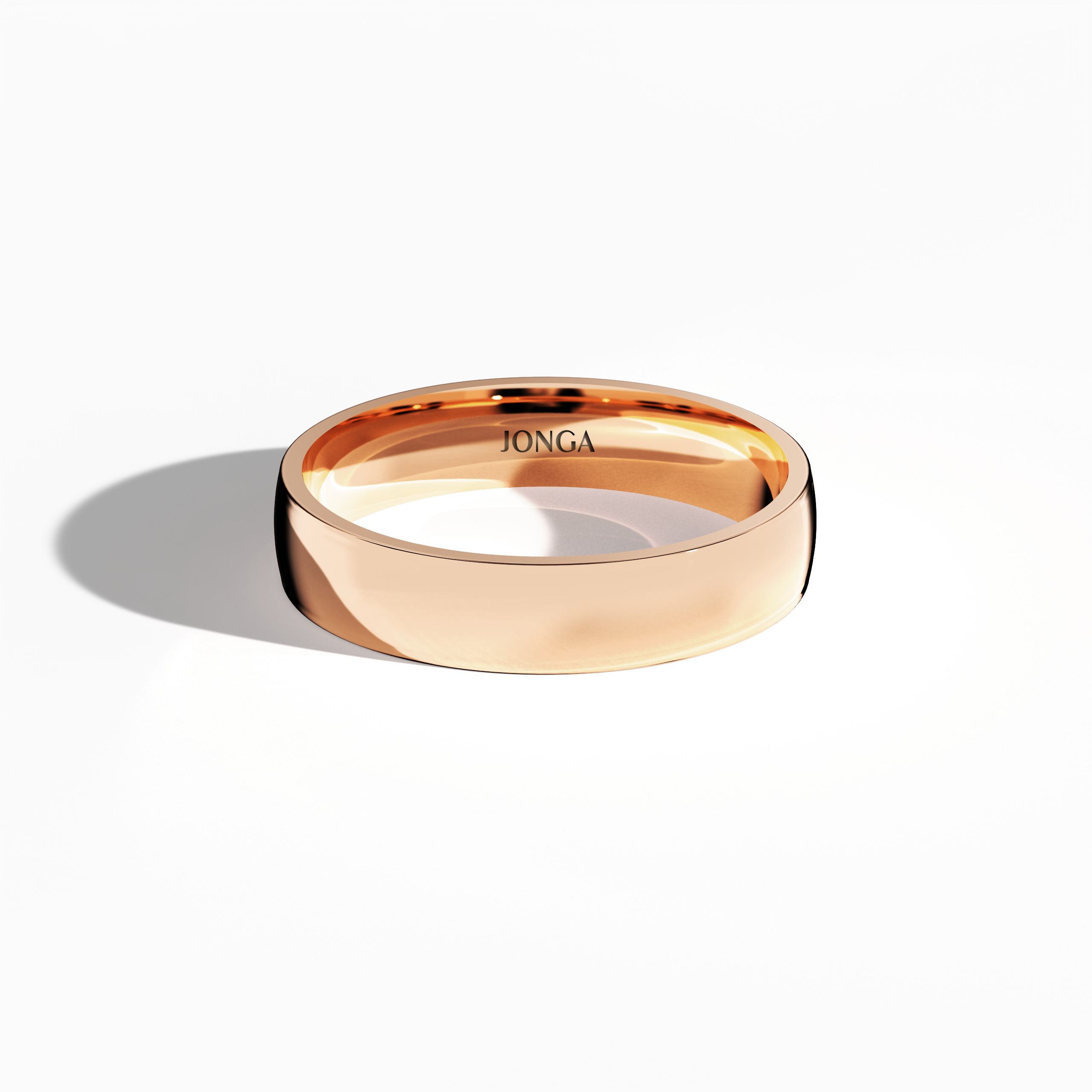 Wedding band rose gold