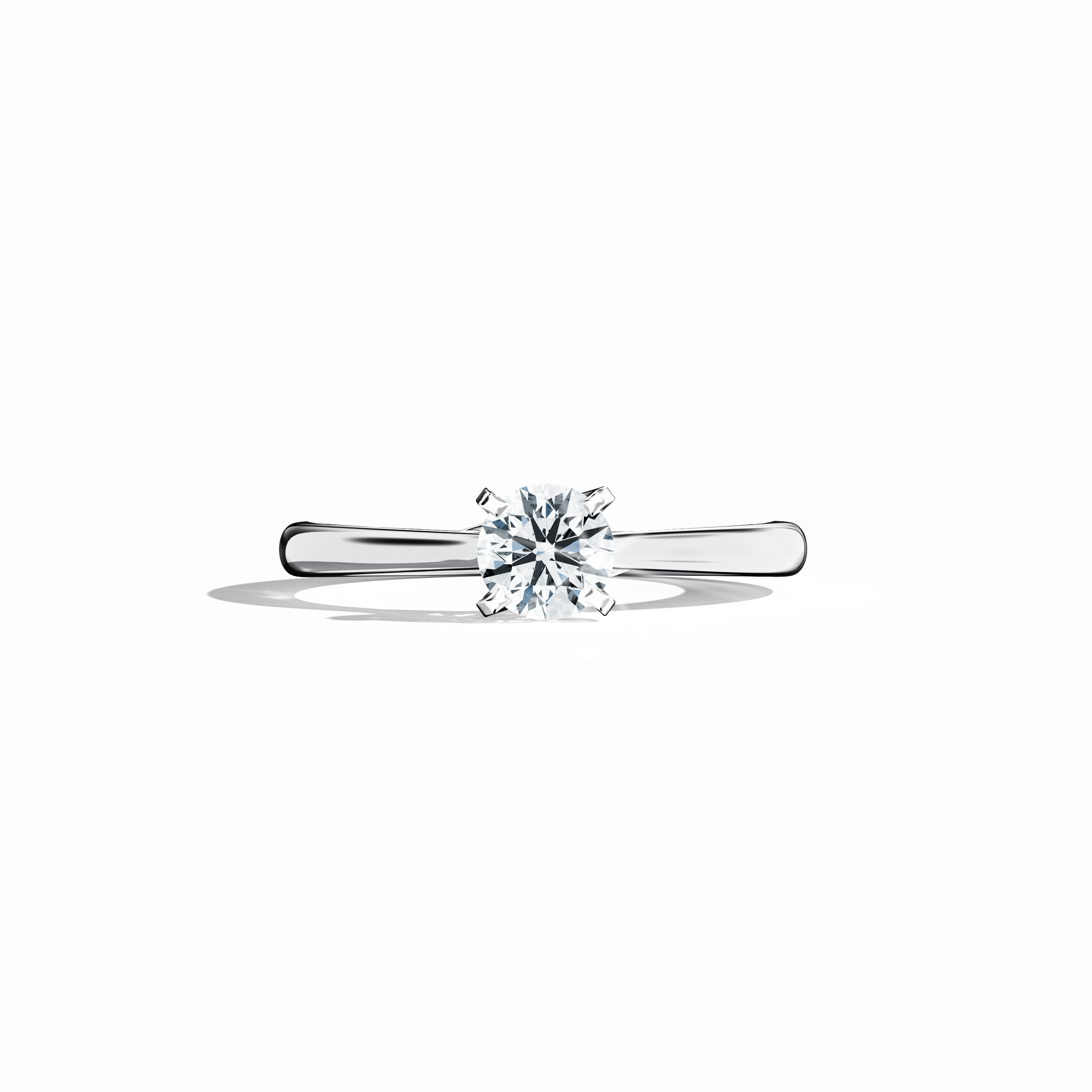 Solitaire ring-0.50ct White Gold