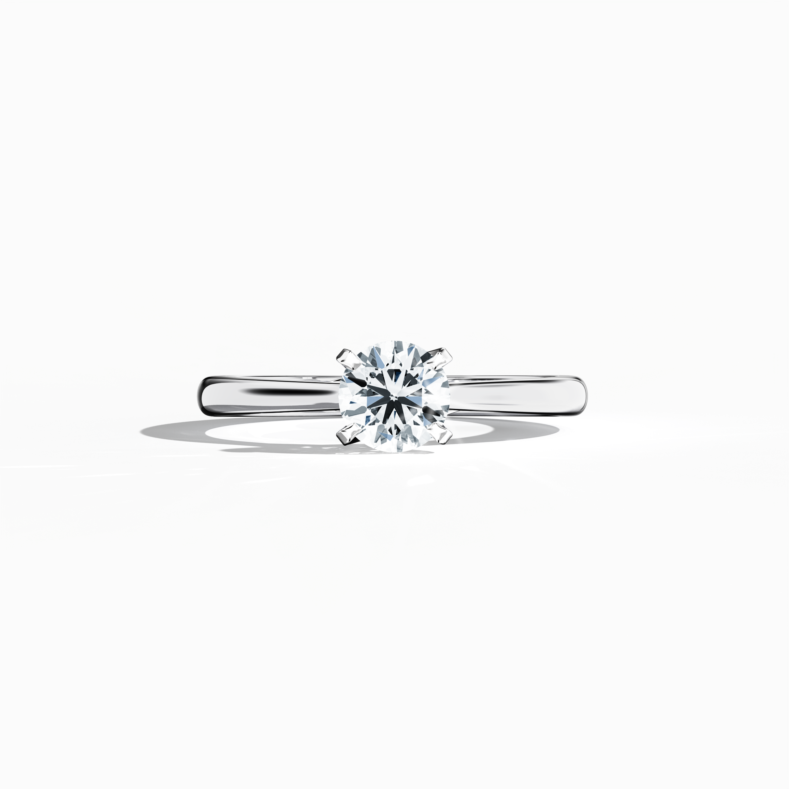 Solitaire ring-0.70ct White Gold