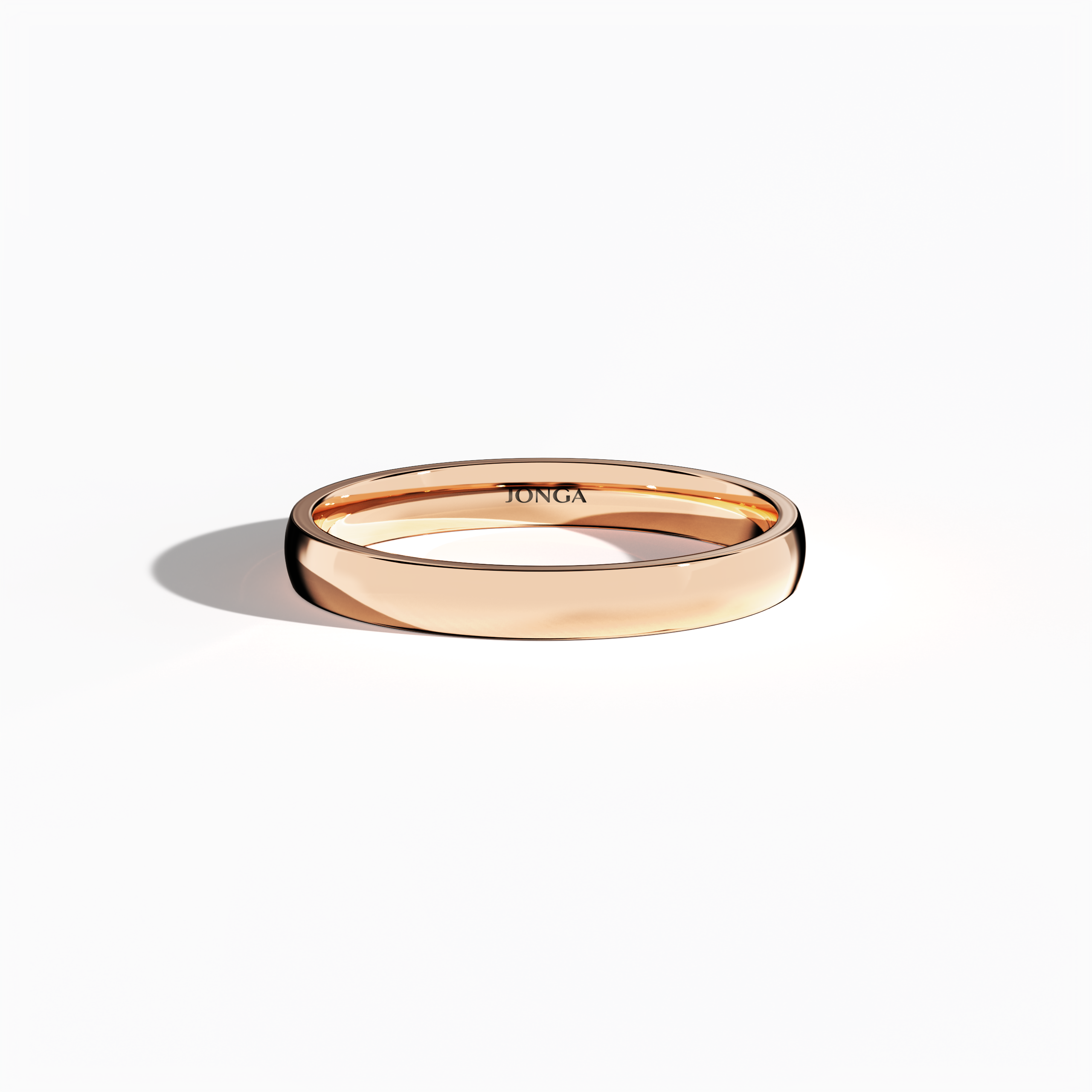 Wedding band rose gold