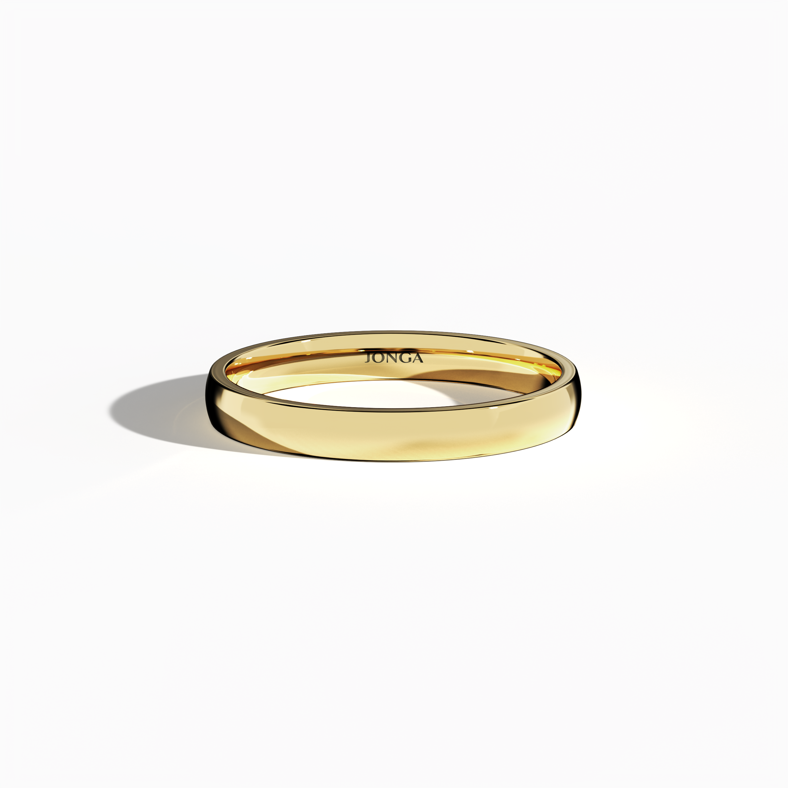 Wedding band yellow gold