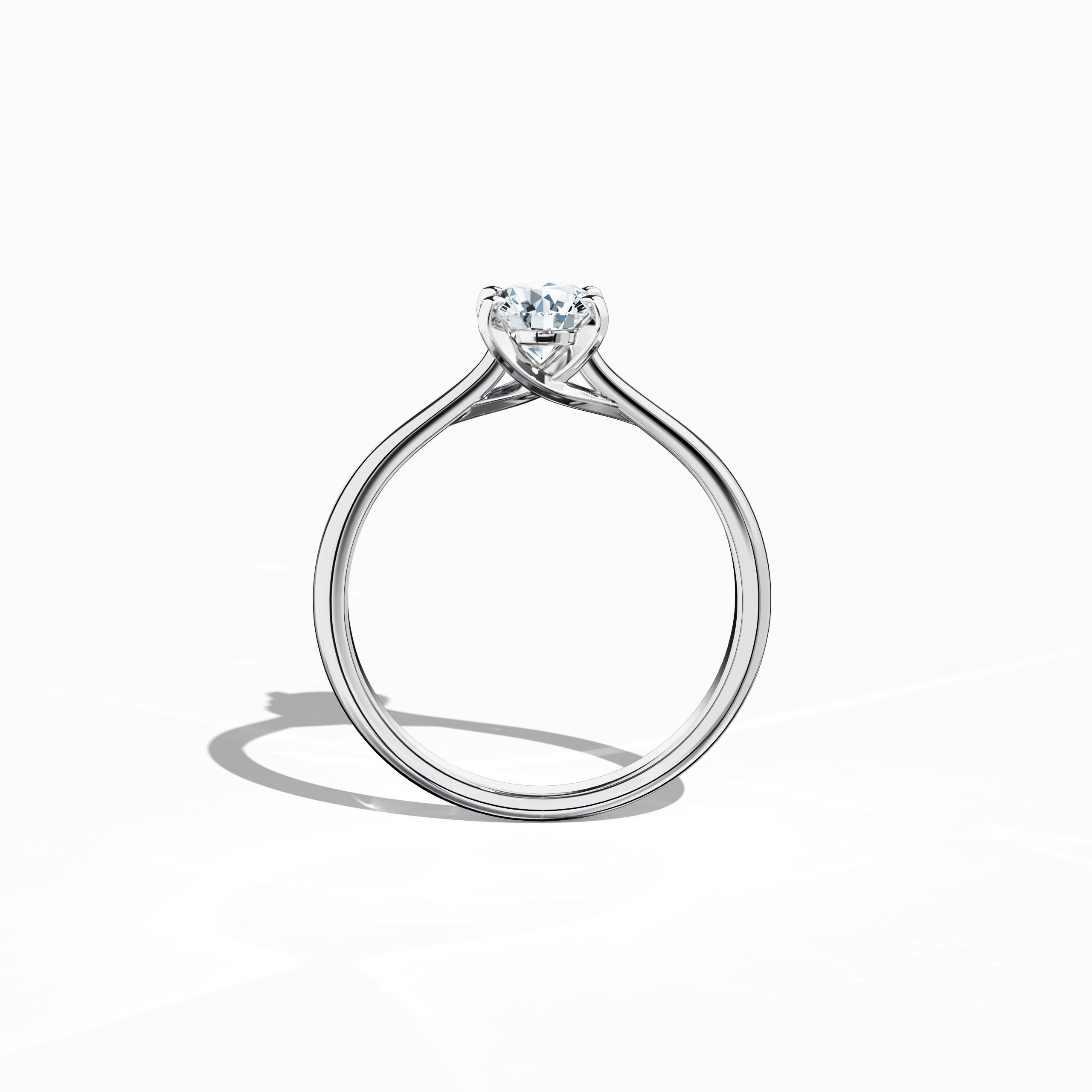 Solitaire ring-0.70ct White Gold