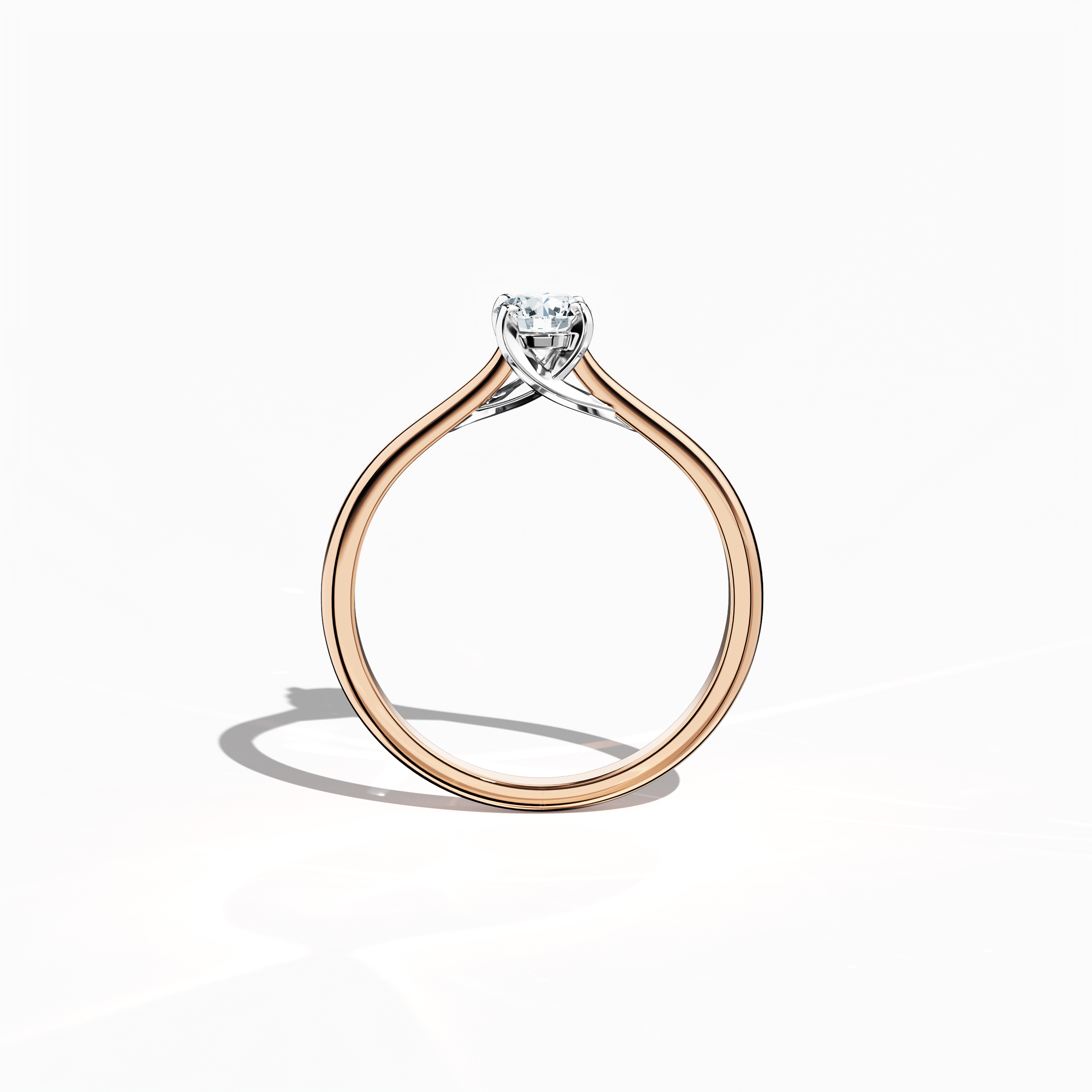 Solitaire ring-0.30ct Rose Gold