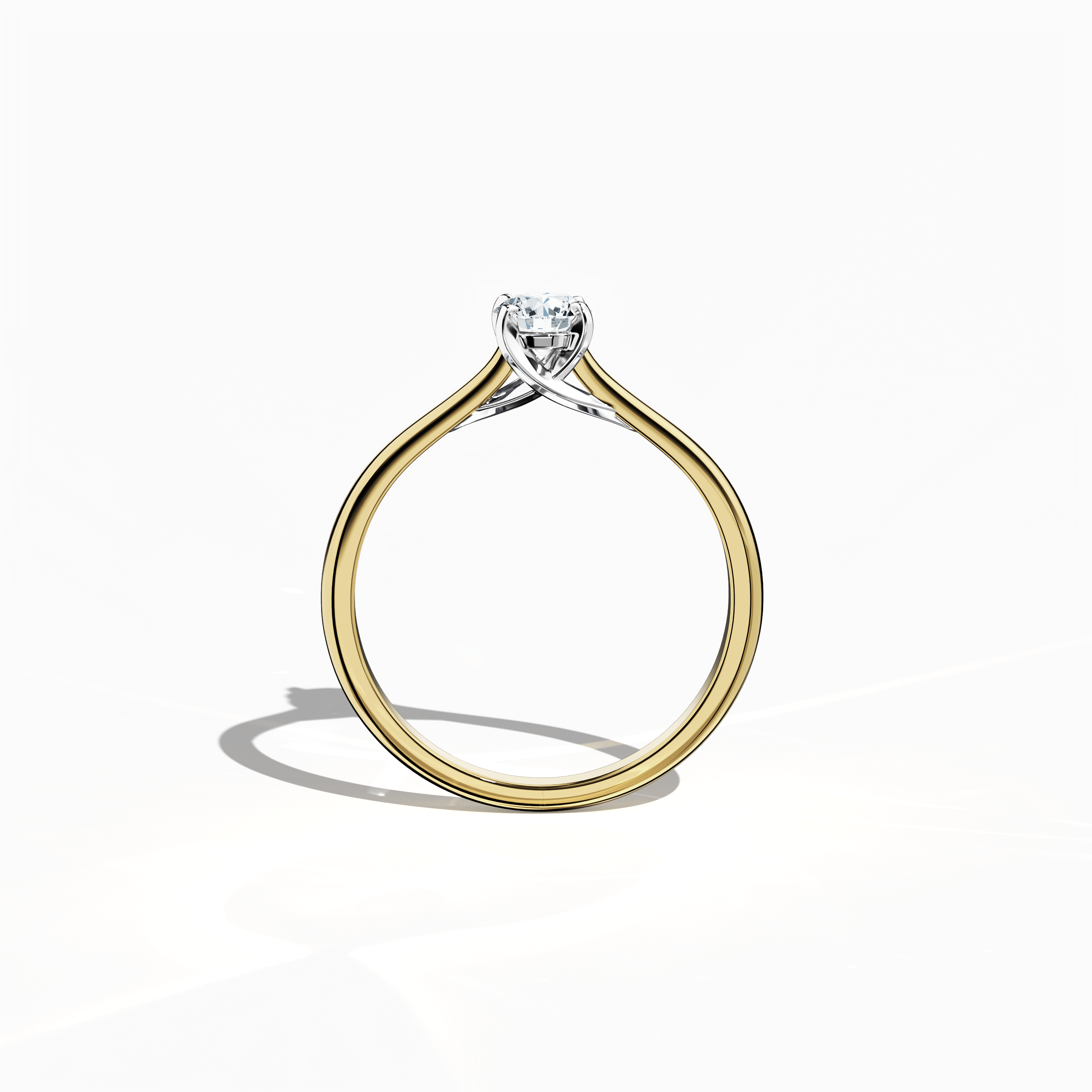 Solitaire ring-0.30ct Yellow Gold