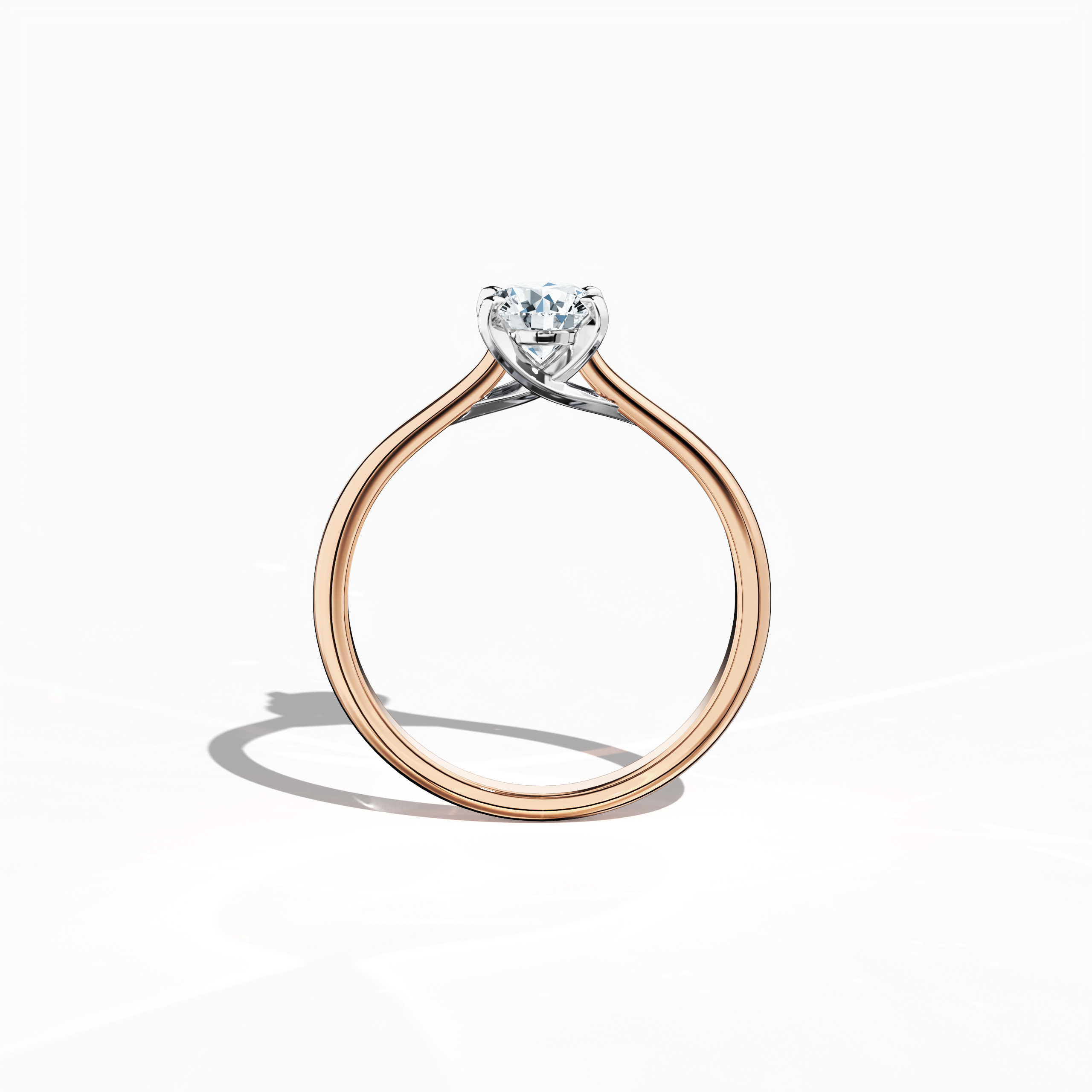 Solitaire ring-0.70ct Rose Gold