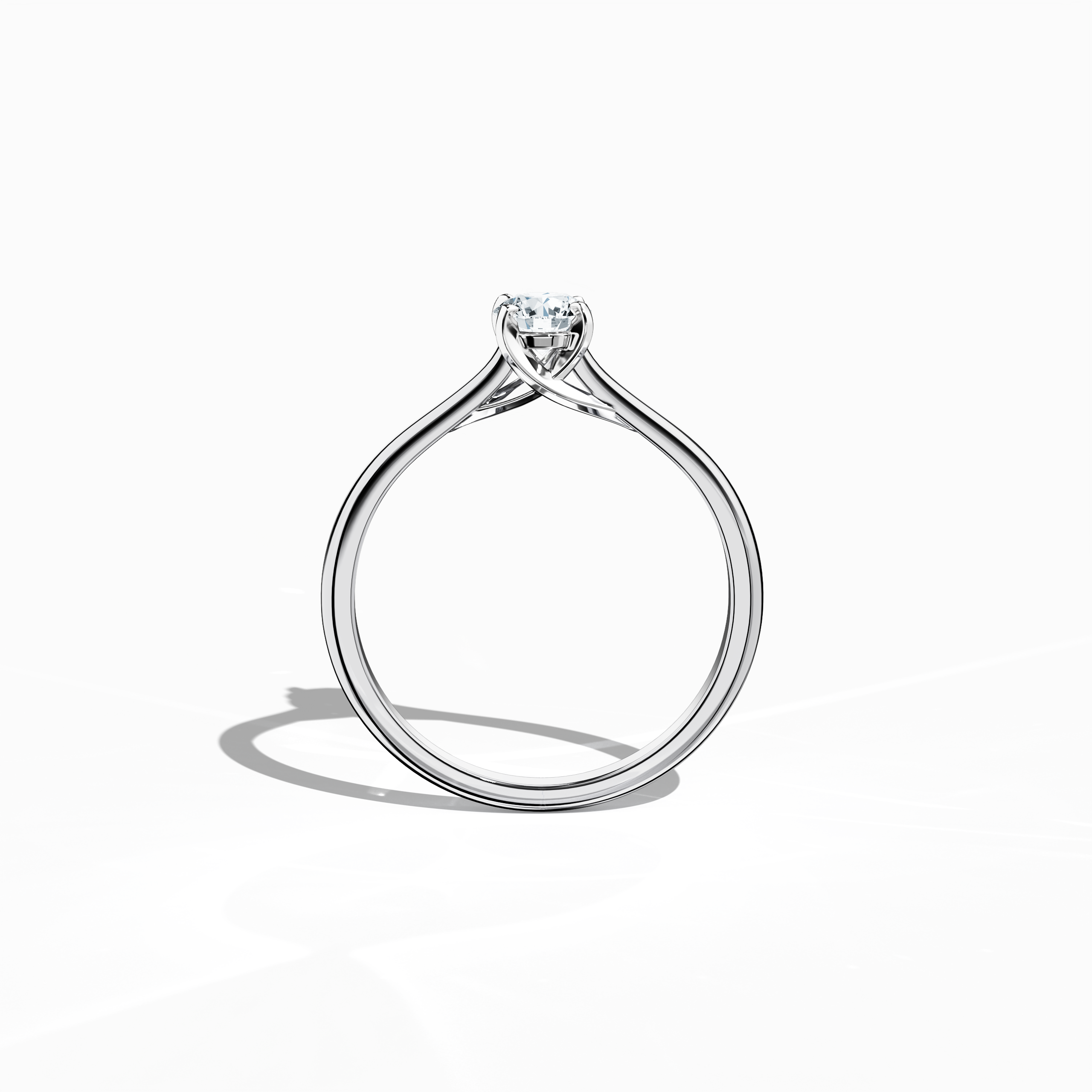 Solitaire ring-0.30ct White Gold