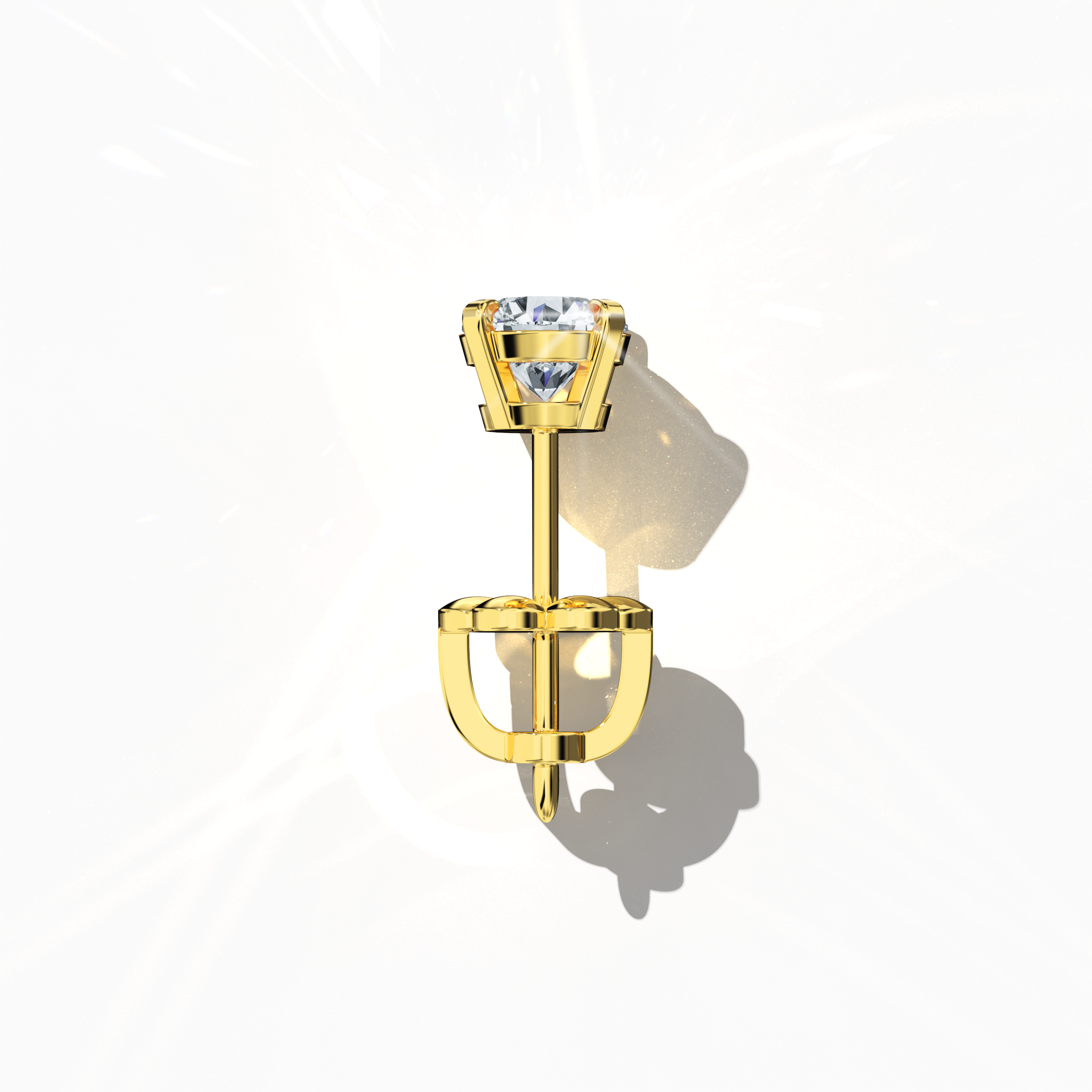 Classic 1.00 ct Earring in Yellow Gold