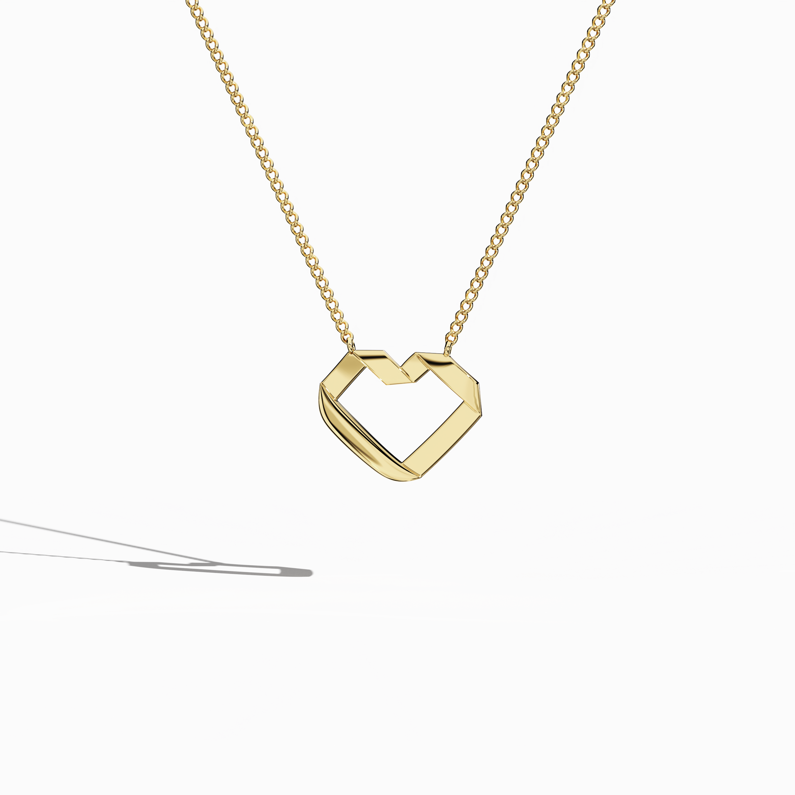 Gold heart-pendent Yellow Gold