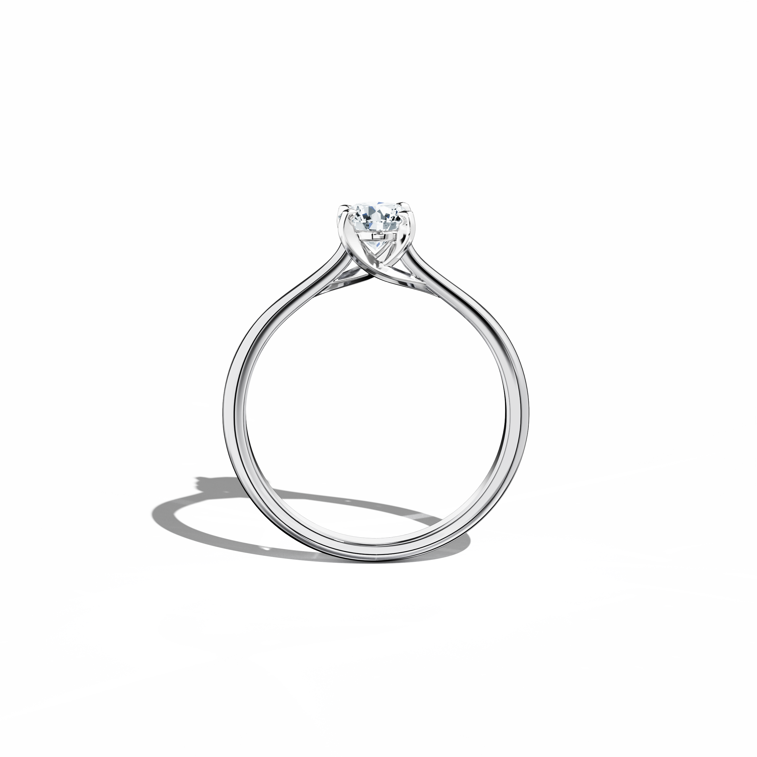 Solitaire ring-0.50ct White Gold