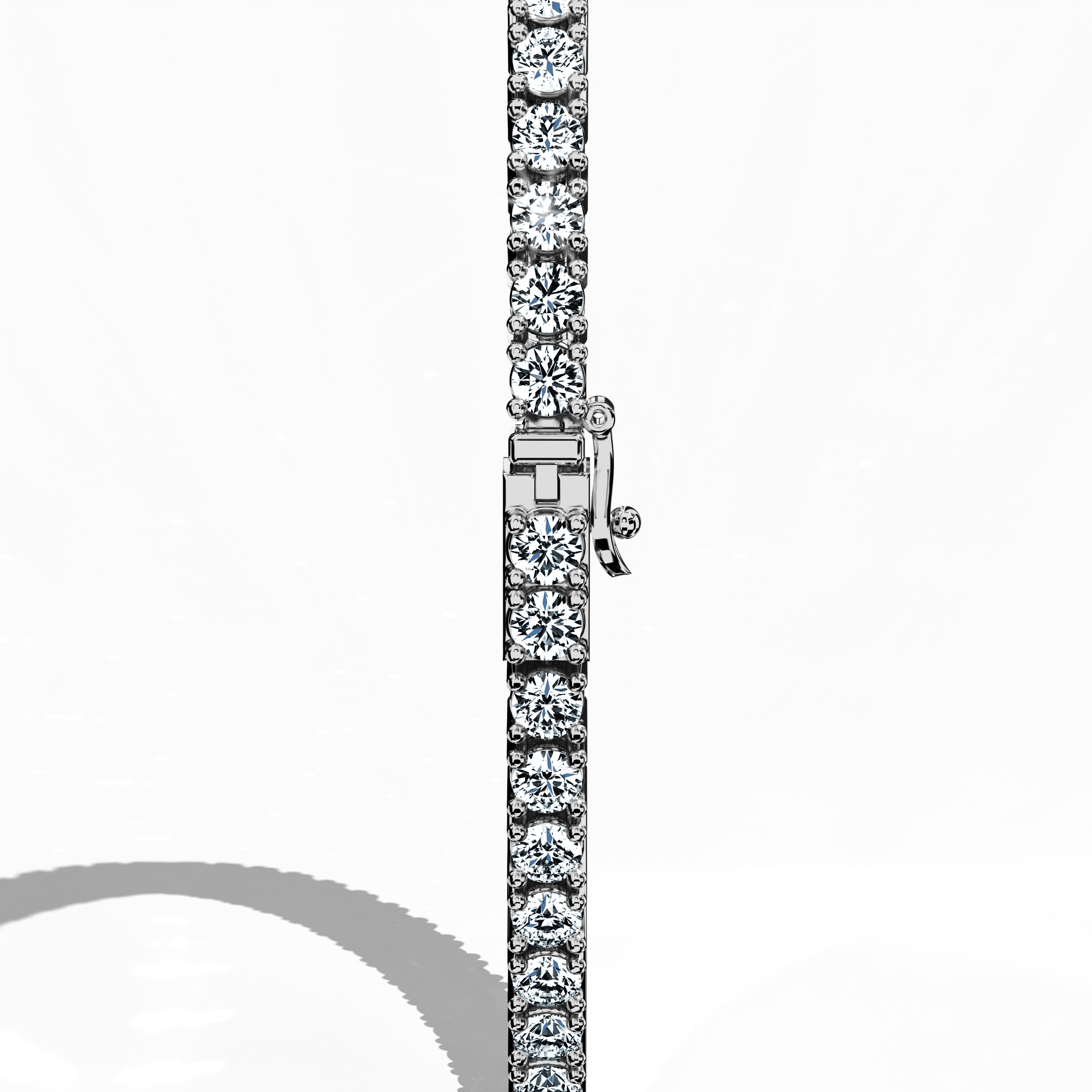 Tennis Bracelet 4 ct diamonds in White Gold