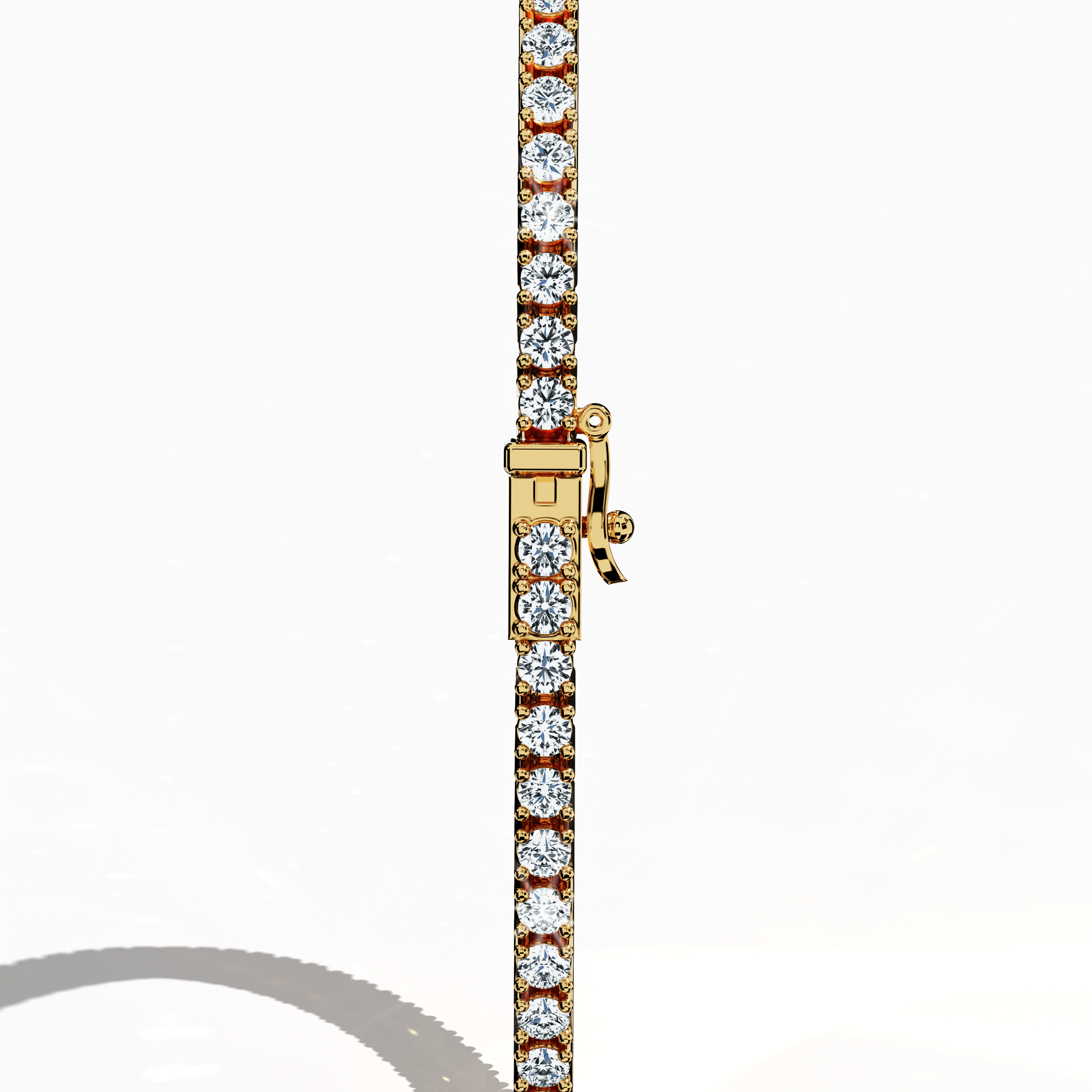 Tennis Bracelet 2 ct diamonds in Yellow Gold