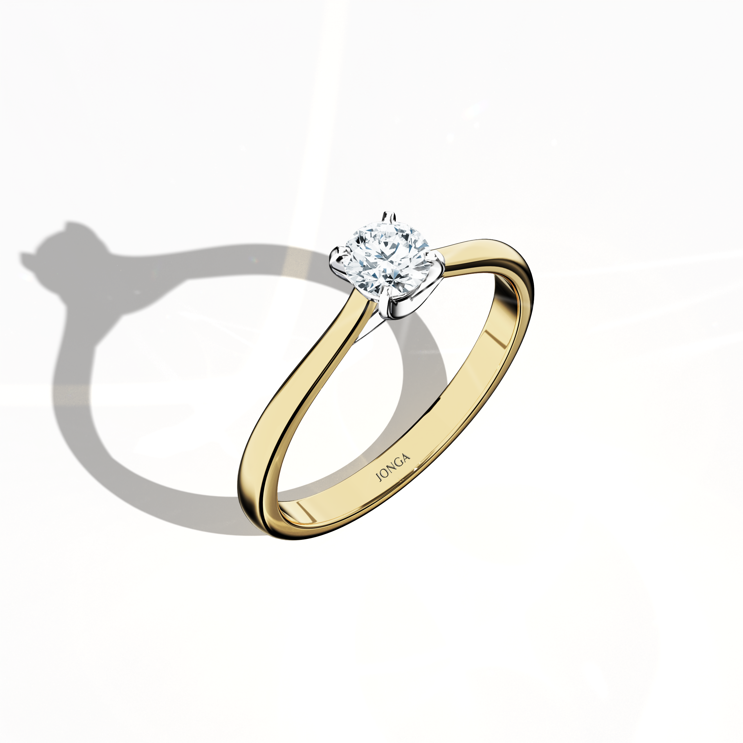 Solitaire ring-0.30ct Yellow Gold