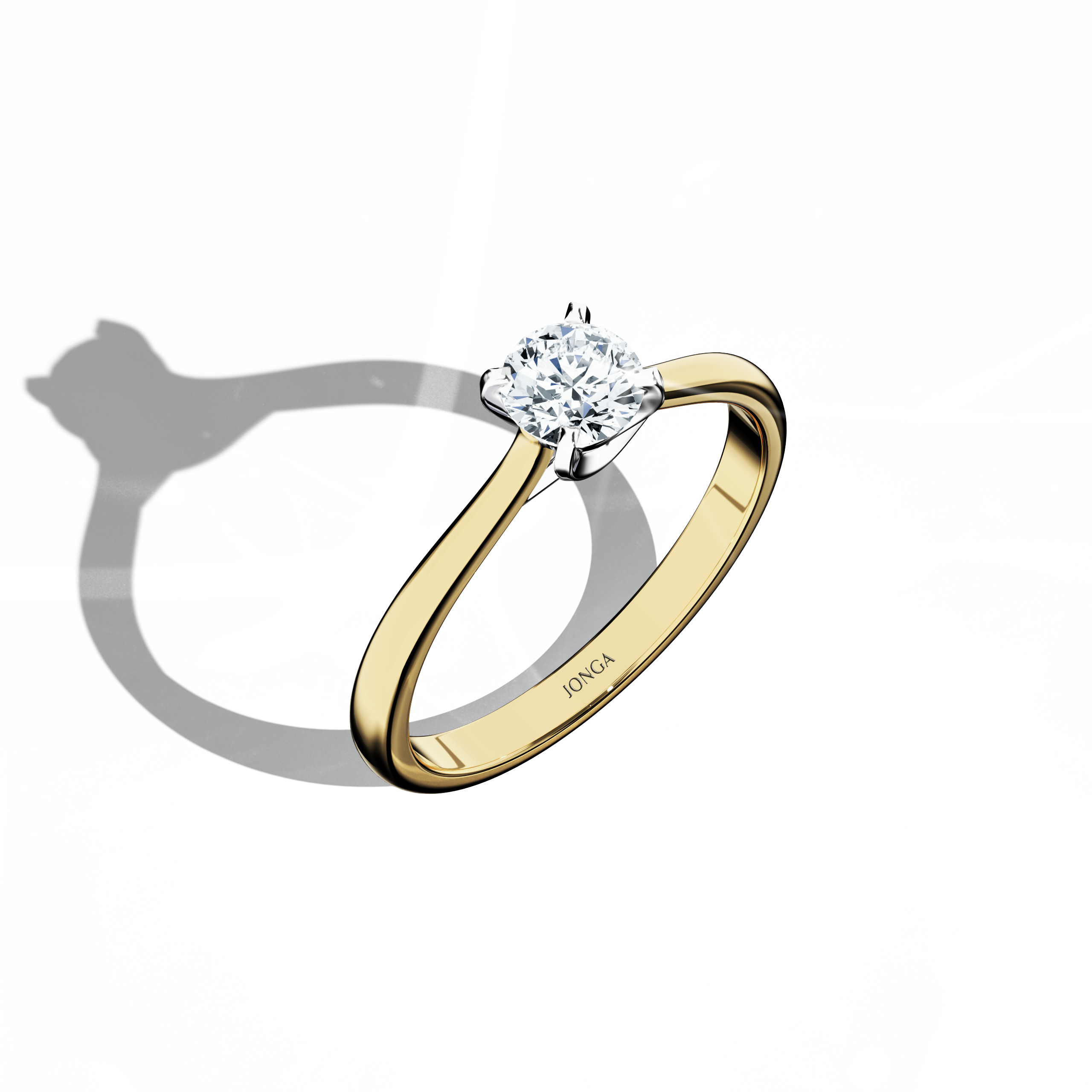 Solitaire ring-0.50ct Yellow Gold