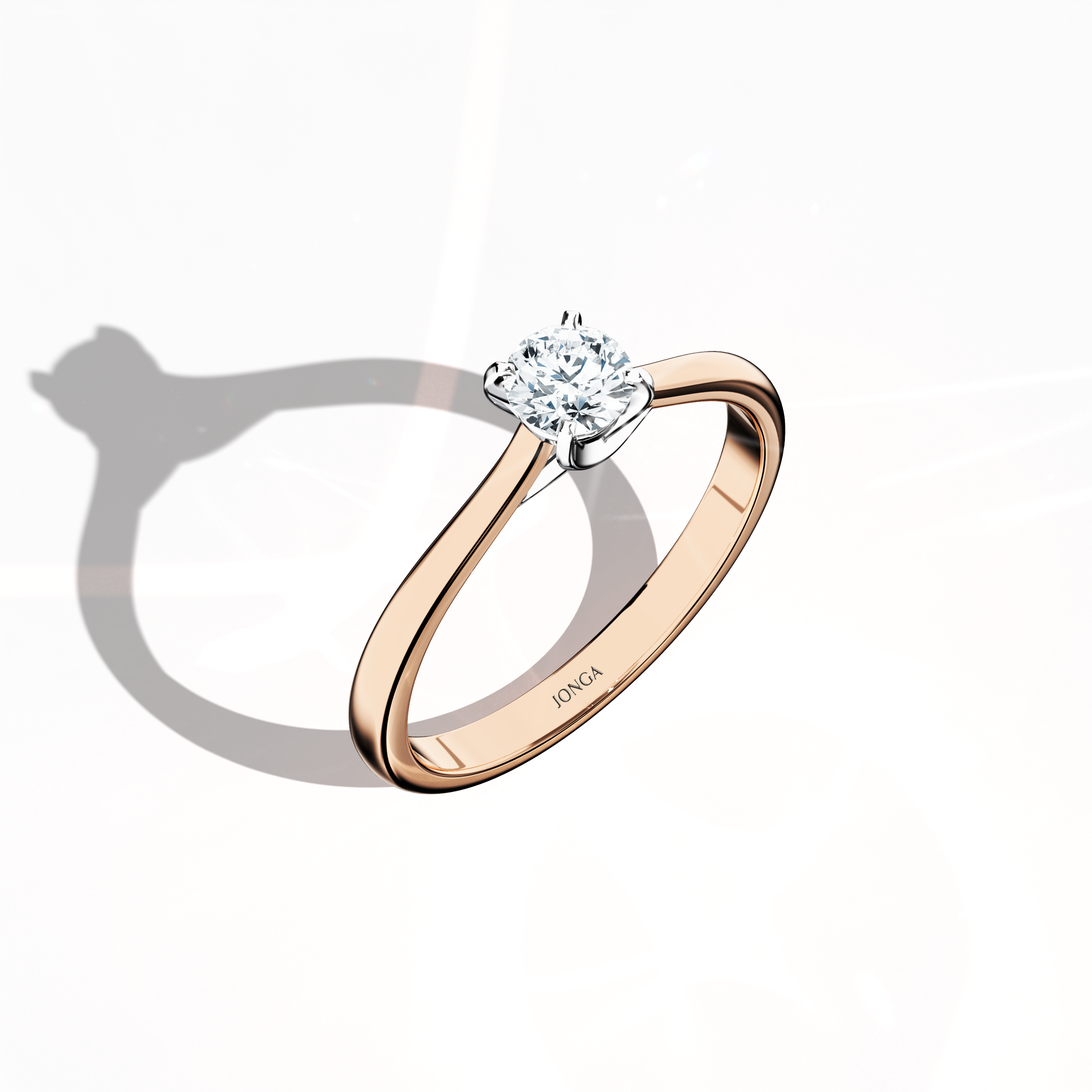 Solitaire ring-0.30ct Rose Gold