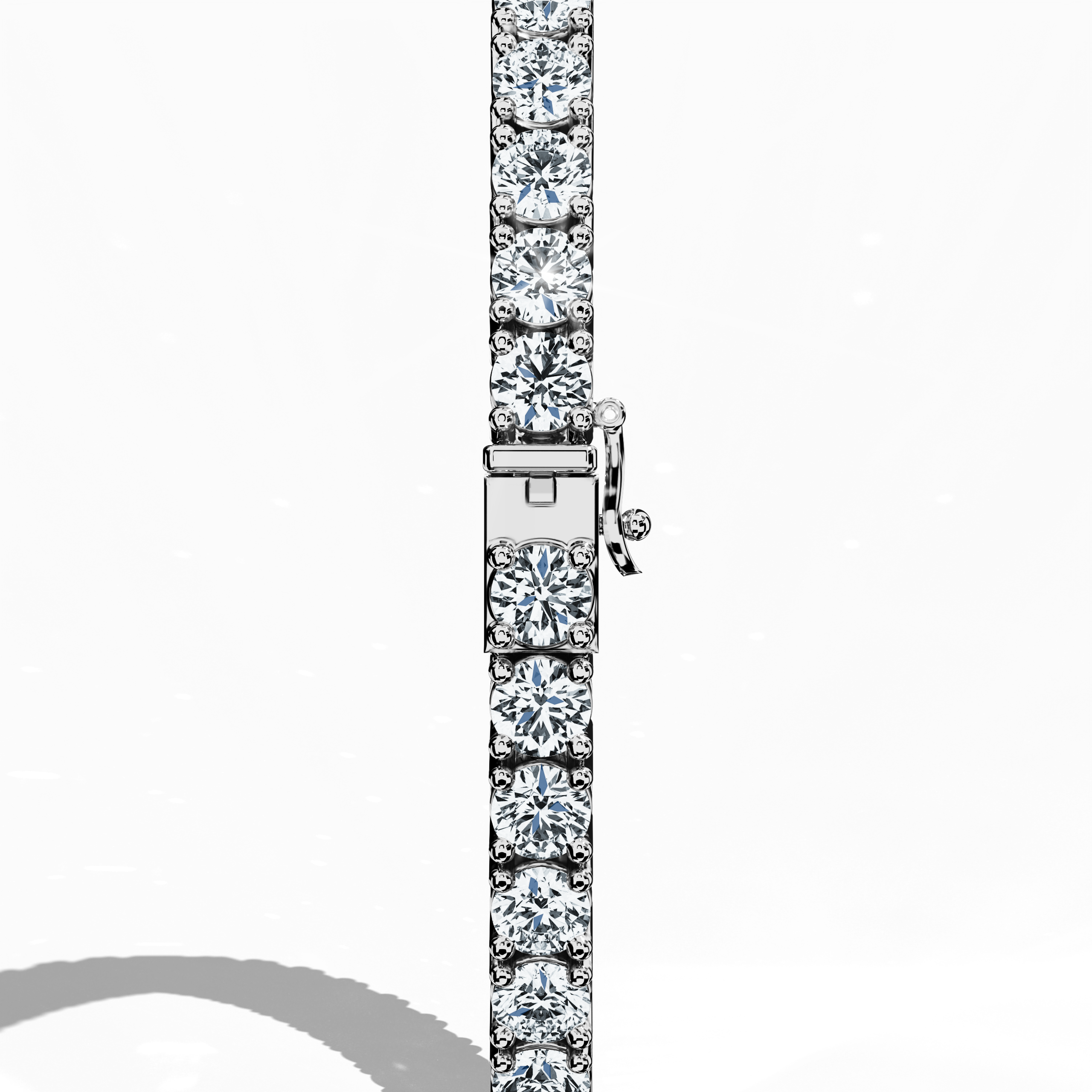 Tennis Bracelet 8 ct diamonds in White Gold