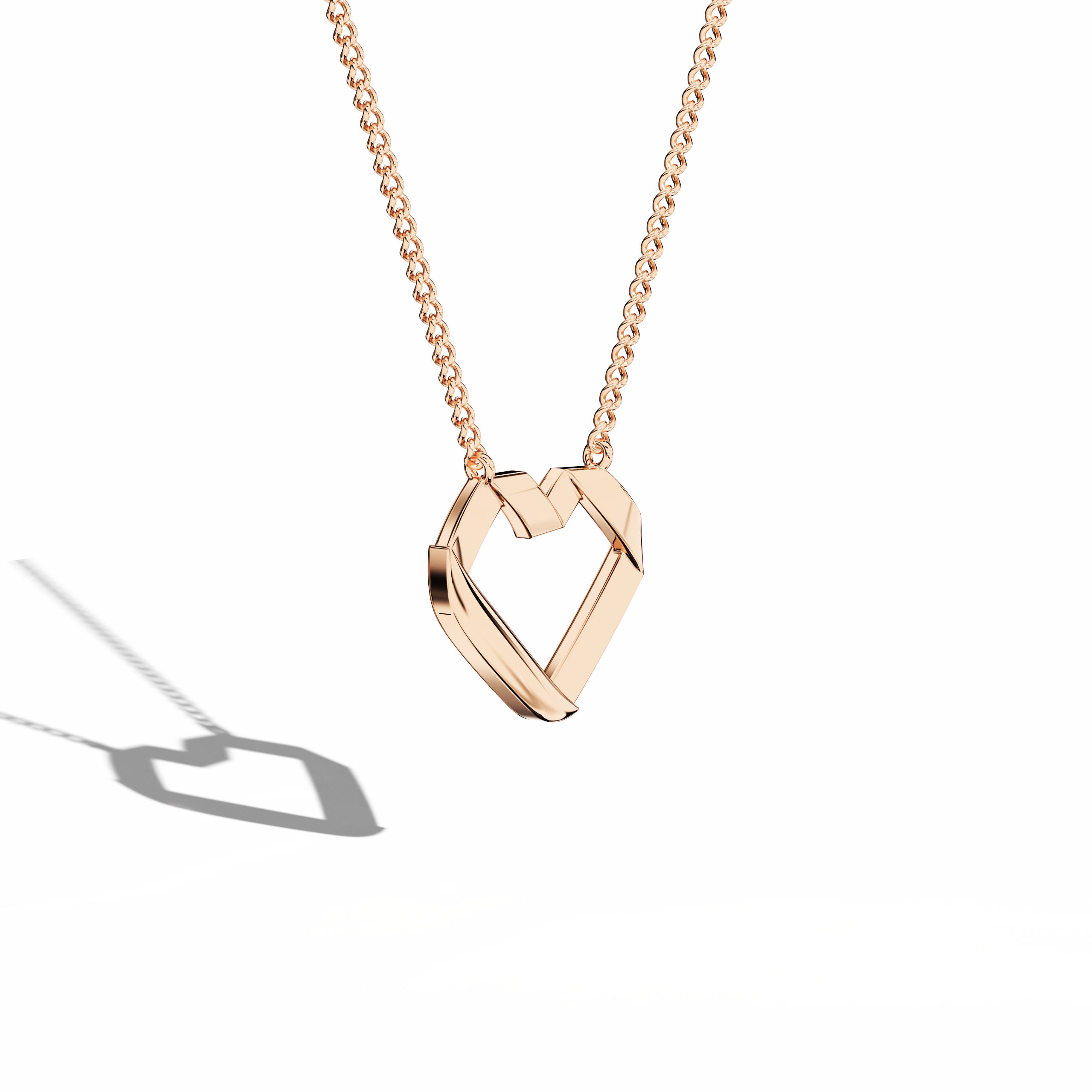 Gold heart-pendent Rose Gold