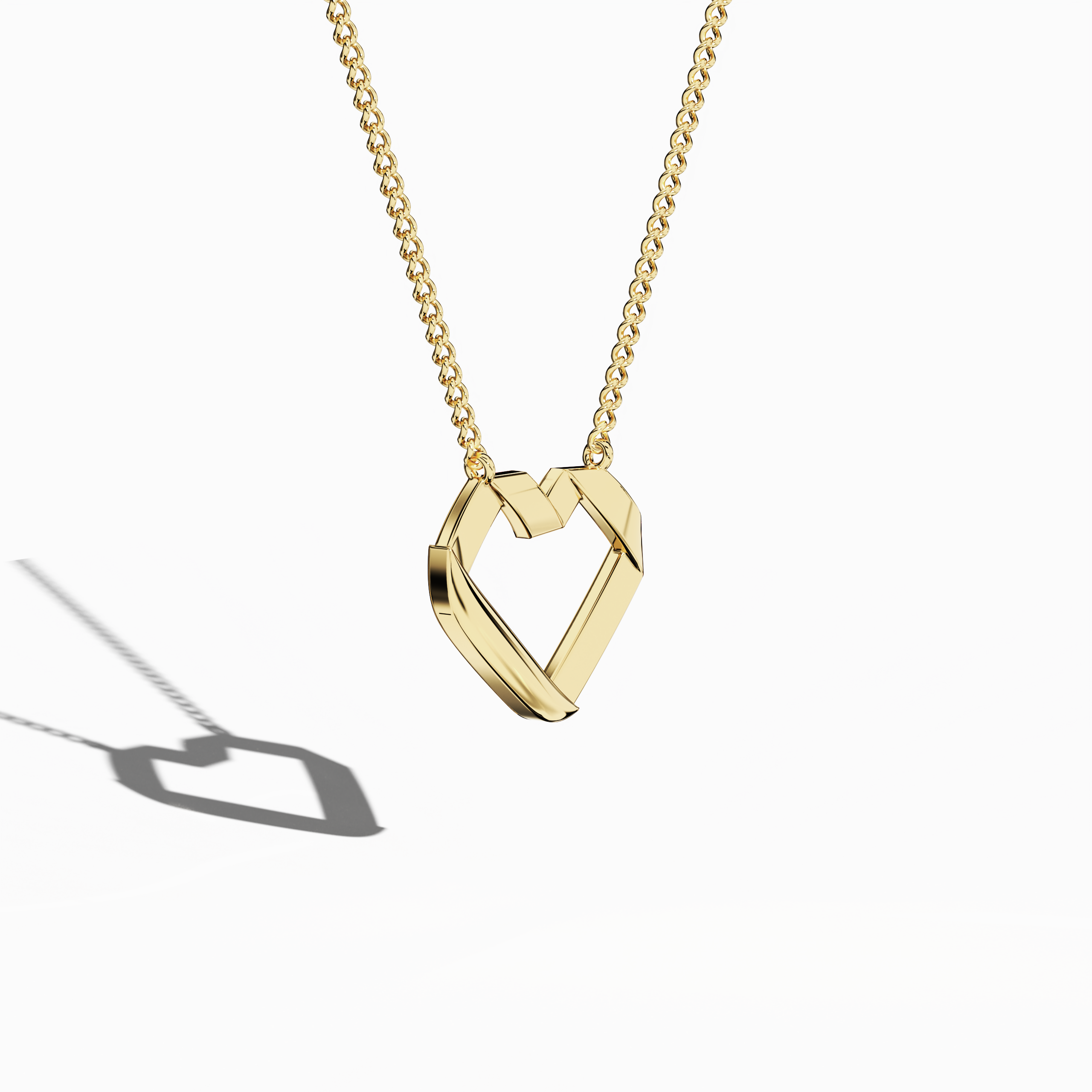 Gold heart-pendent Yellow Gold