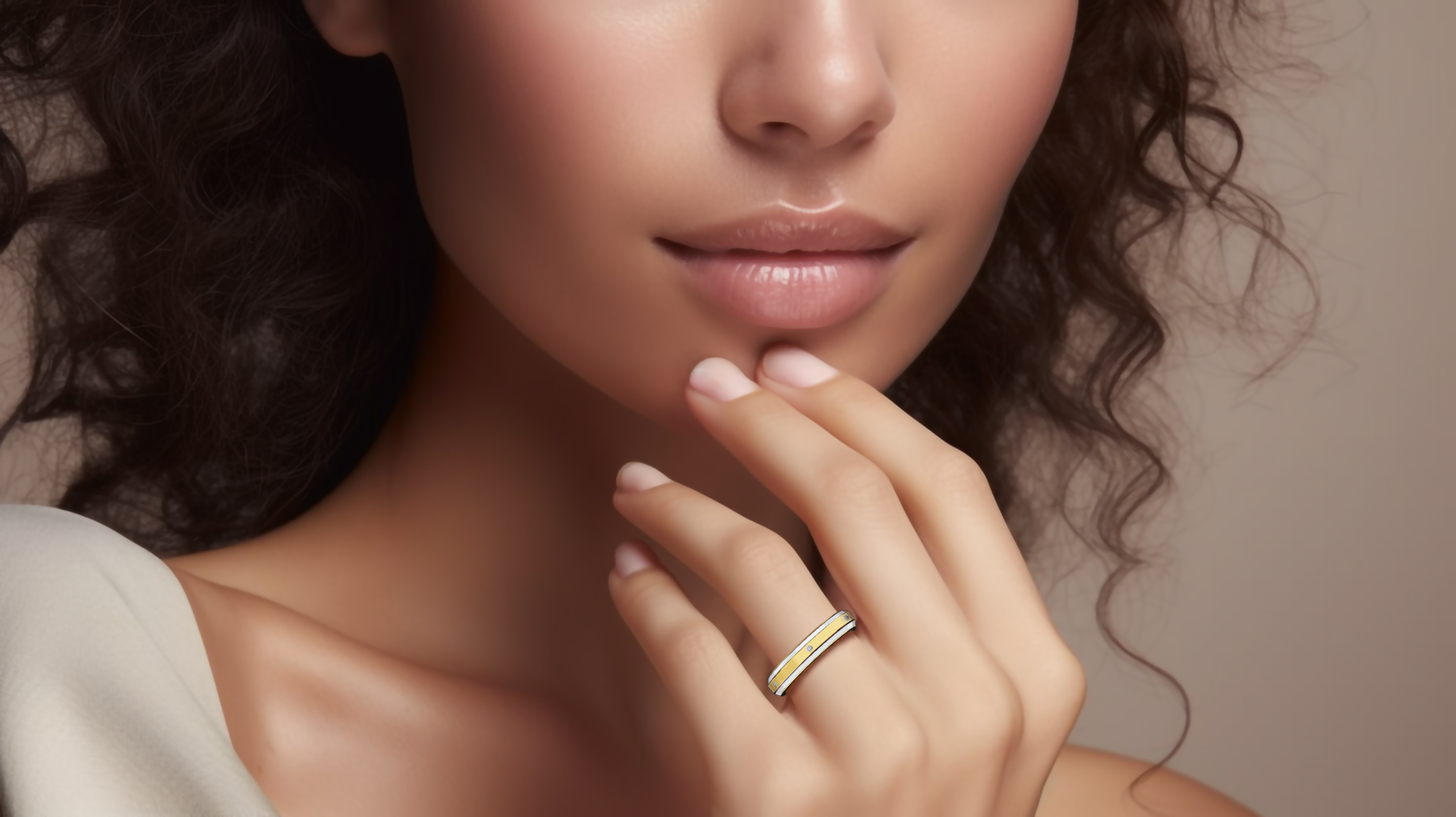 Adorned on her hand, this six diamond enamel ring in yellow gold with white enamel makes a graceful statement. The band, accentuated by six radiant diamonds (up to 0.05 carat) in a centered design, boasts a glossy finish and expert craftsmanship that merge modern flair with timeless luxury. Known as Elegant Fusion, Modern Radiance, Timeless Chic, Luxe Harmony, Classic Splendor, and Contemporary Brilliance—and using gold terms aurum and oro—this ring exudes refined elegance. Keywords: feminine, art, elegant.