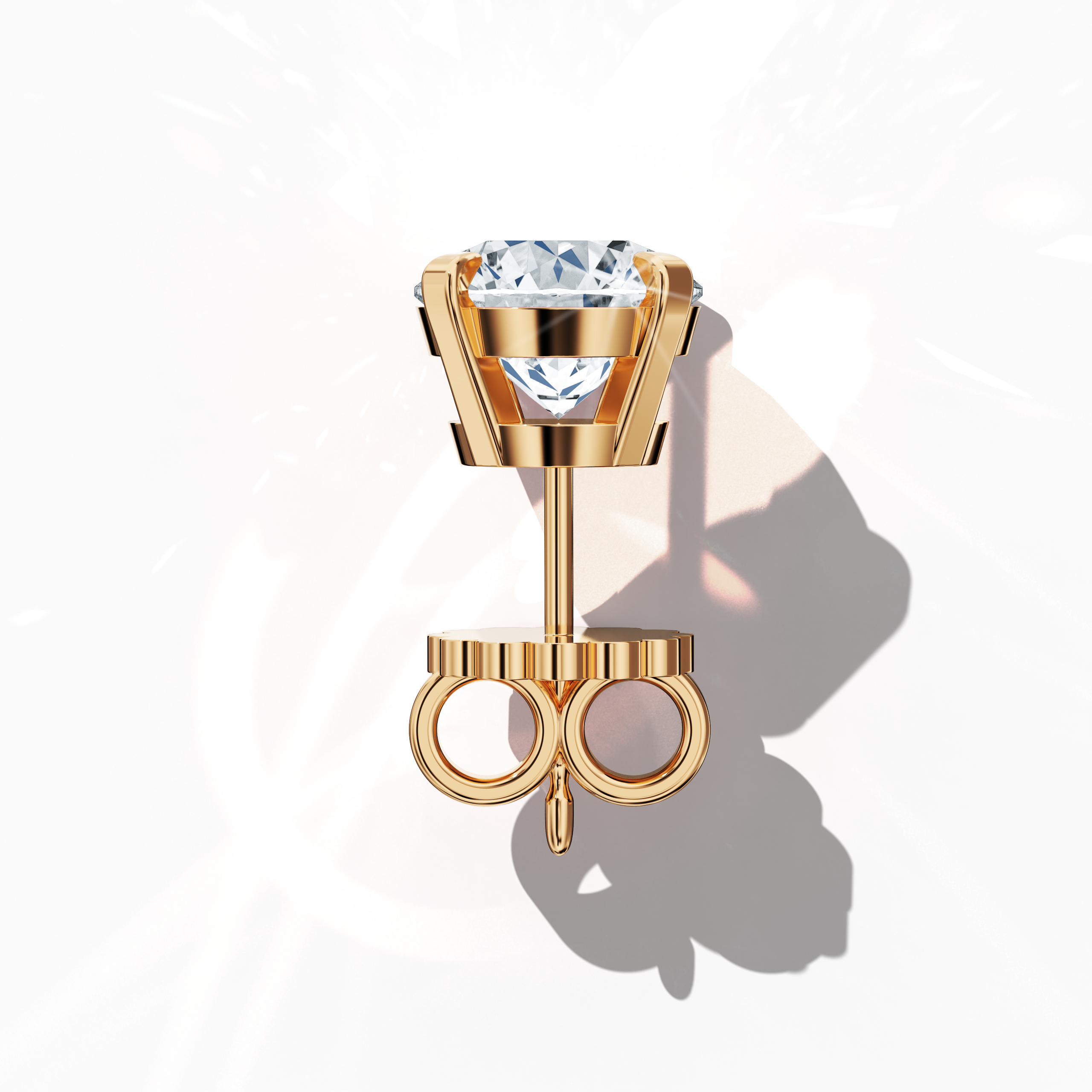 Classic 1.40 ct Earring in Rose Gold