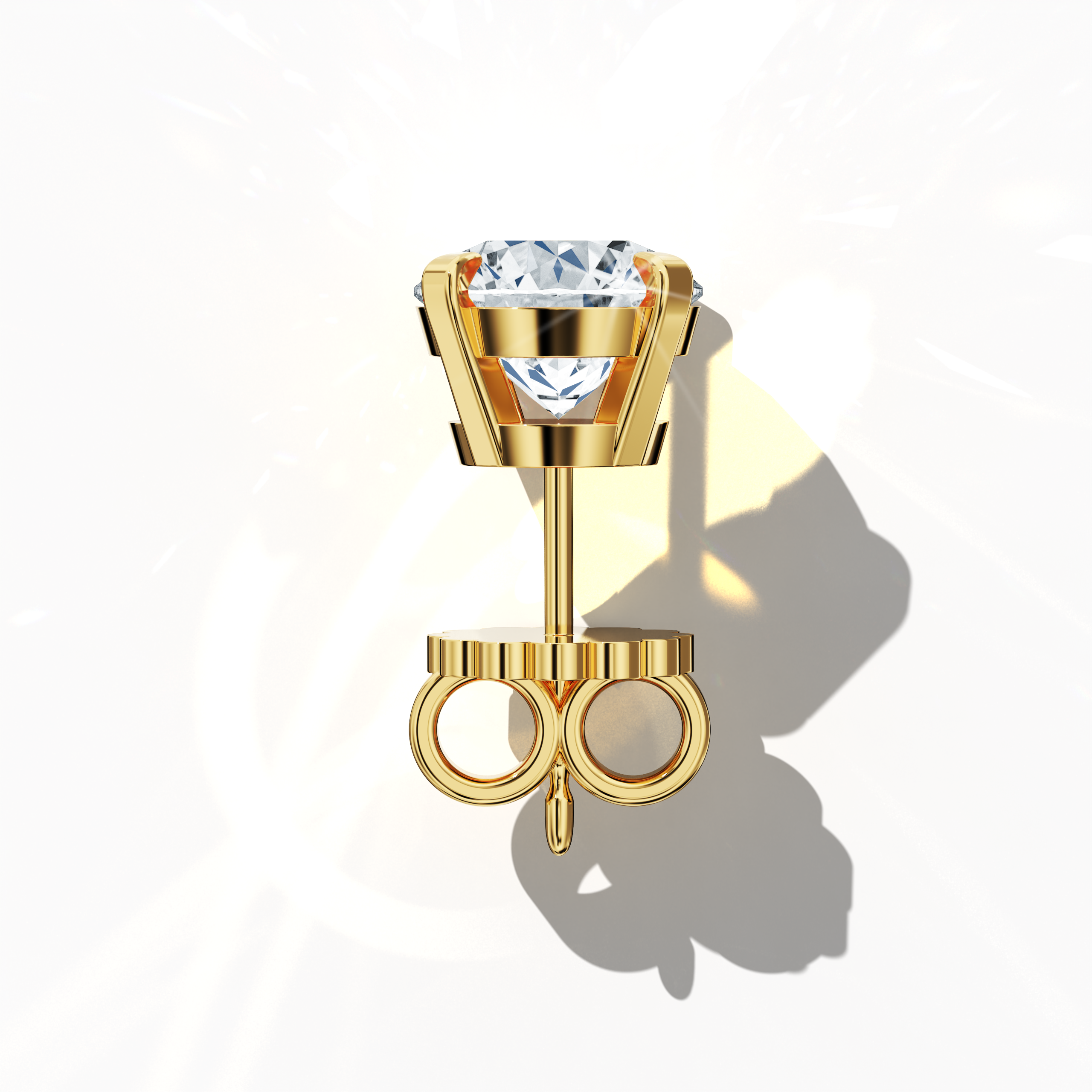 Classic 1.40 ct Earring in Yellow Gold