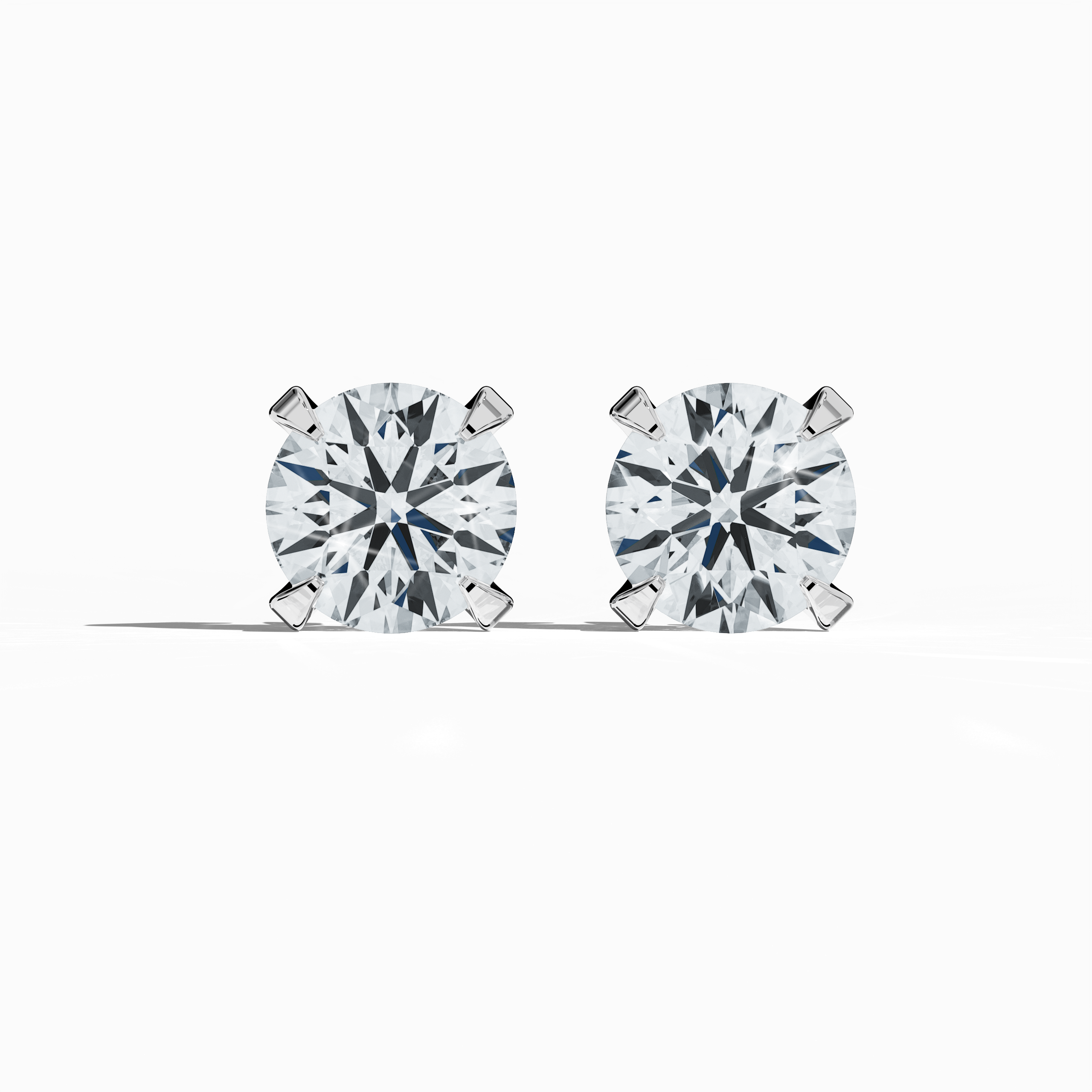 Classic 1.40 ct Earring in White Gold