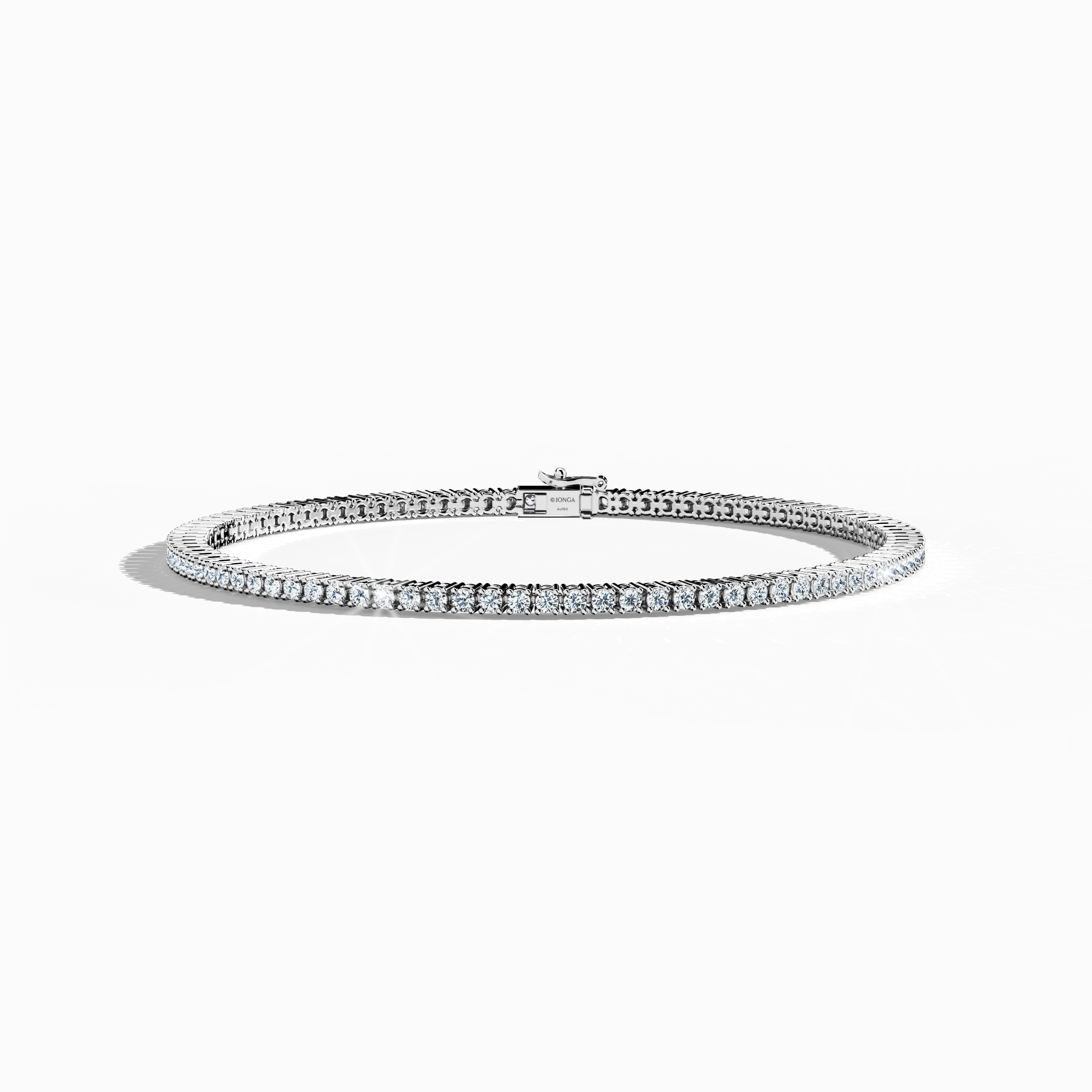 Tennis Bracelet 2 ct diamonds in White Gold