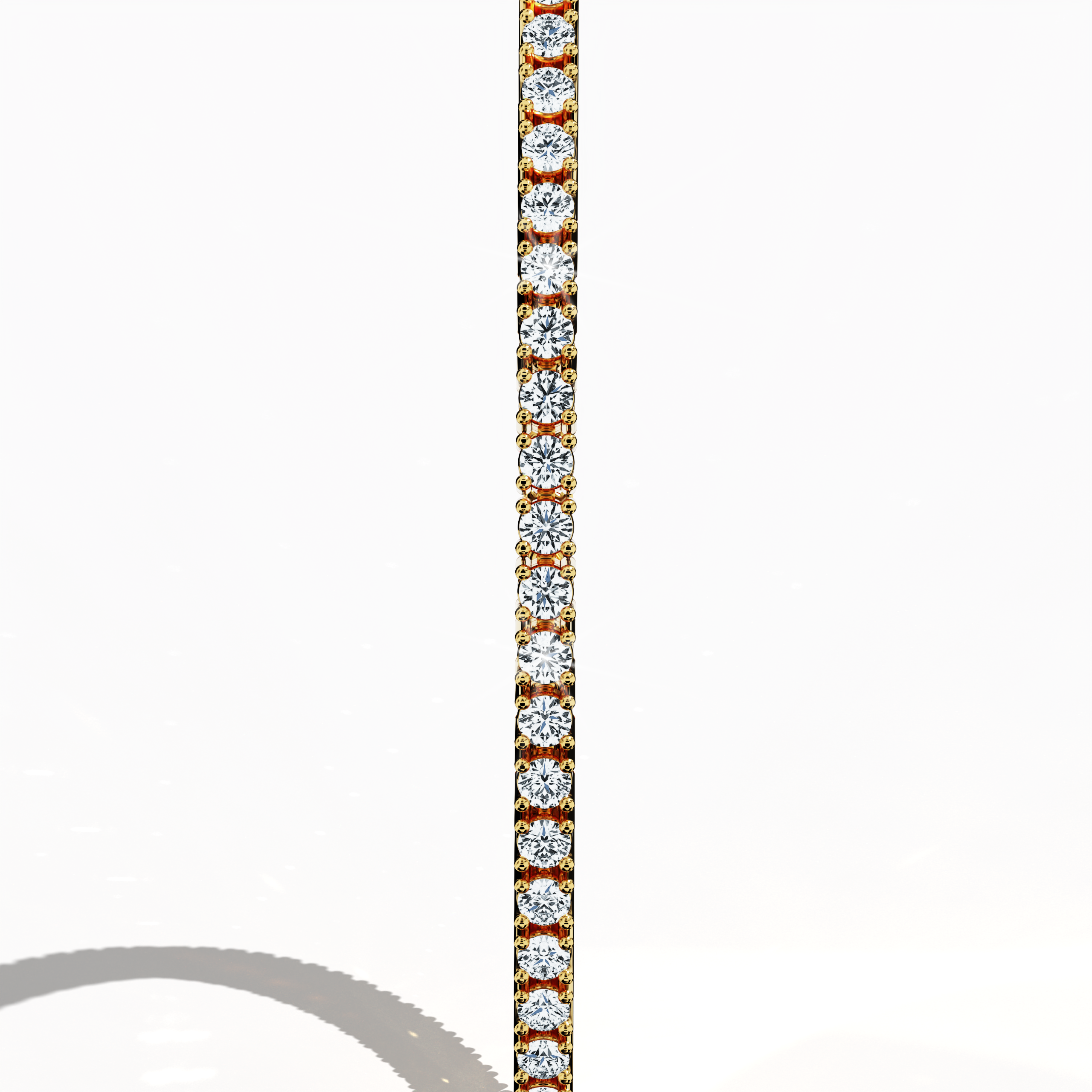 Tennis Bracelet 2 ct diamonds in Yellow Gold