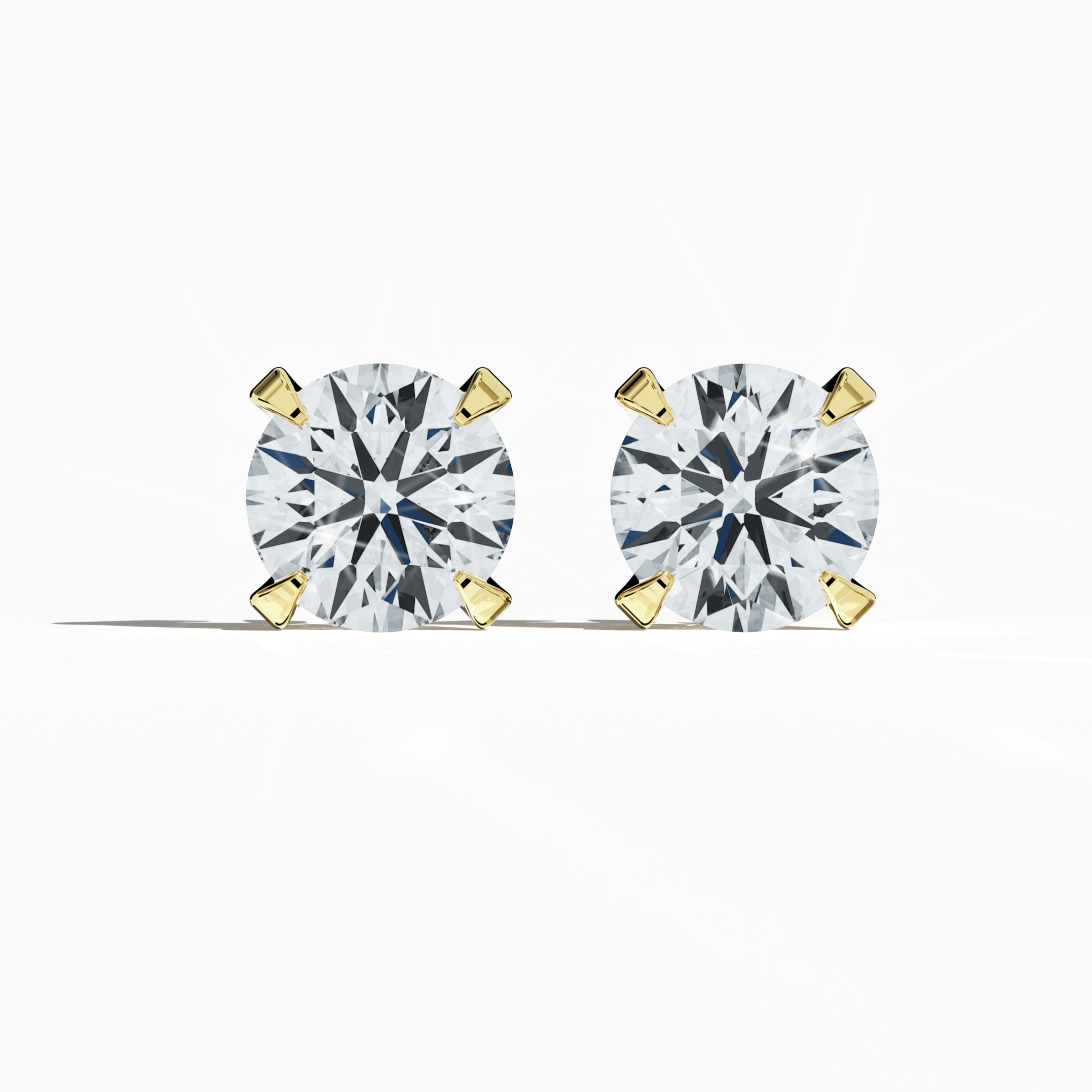 Classic 6.00 ct Earring in Yellow Gold