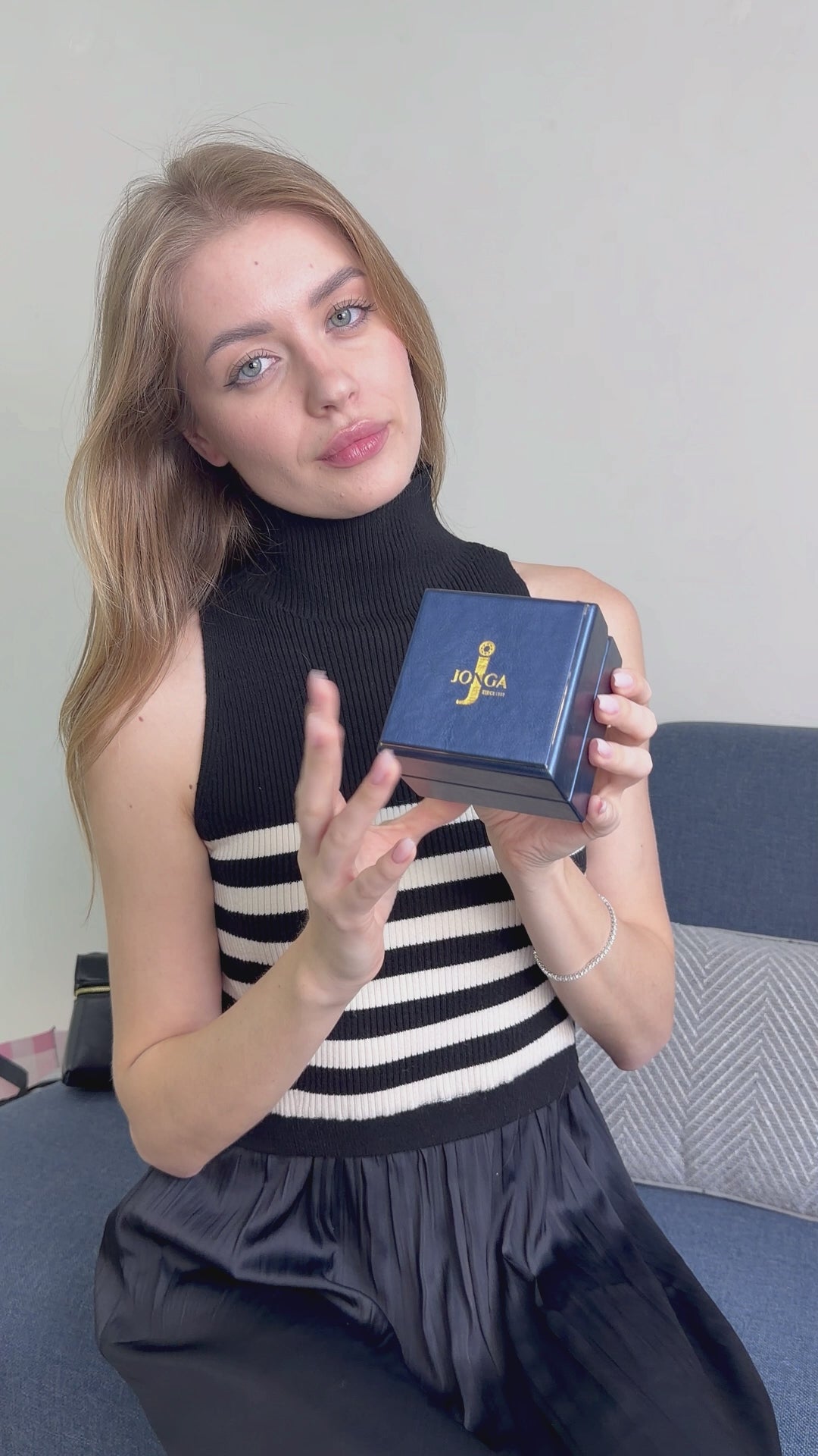 Brown diamond pear trio halo ring video 3.65 carat total GIA certified 3.05 carat pear cut brown diamond white gold craftsmanship
